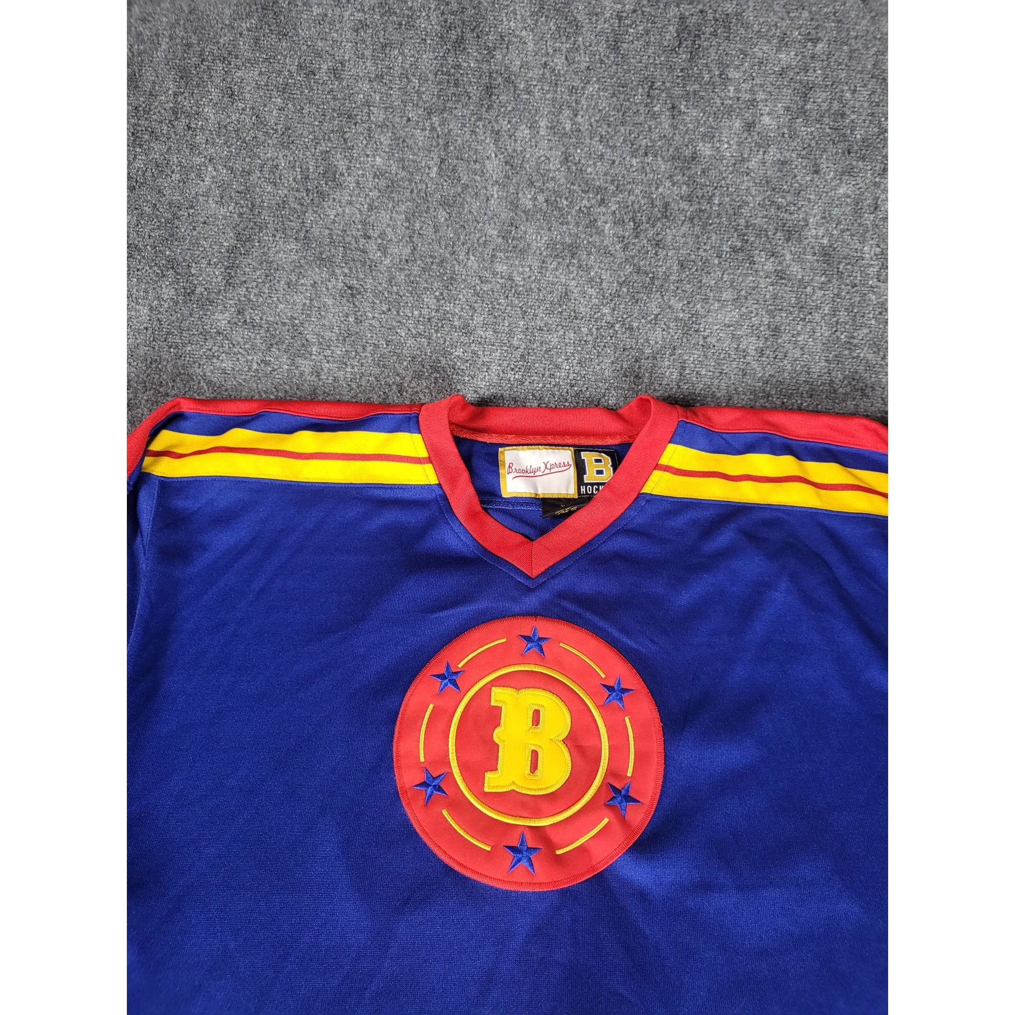 Brooklyn Xpress Brooklyn Xpress B Hockey Jersey Men Sz XL 70 Striped Multi C Size US XL / EU 56 / 4 - 3 Thumbnail