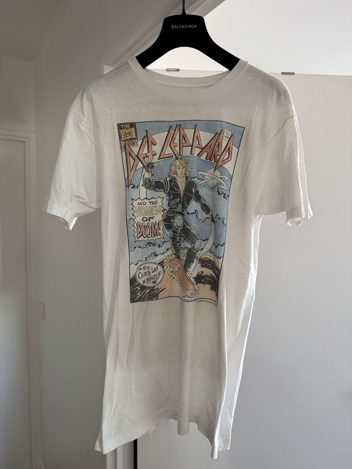 Def Leppard *RARE* VINTAGE 80s 1987 DEF LEPPARD HYSTERIA TOUR COMICS Size US L / EU 52-54 / 3 - 1 Thumbnail