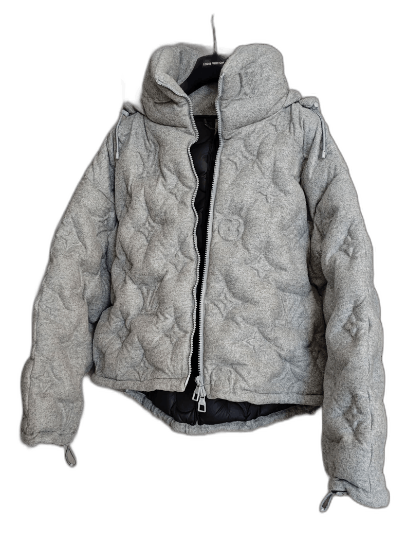 Louis Vuitton Louis Vuitton Gray Cashmere Down Jacket Size US L / EU 52-54 / 3 - 1 Thumbnail