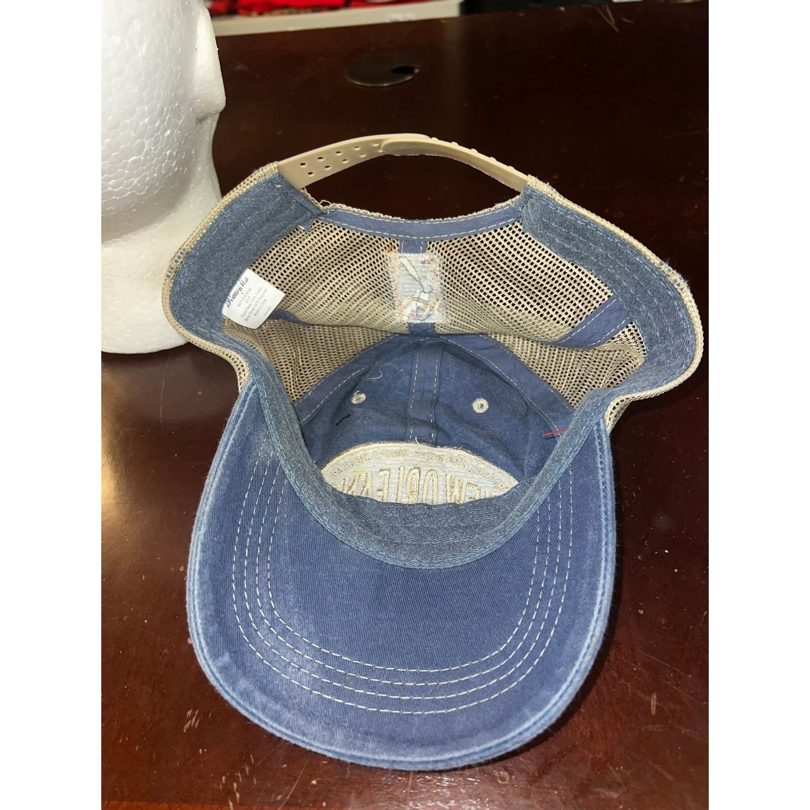 Vintage New Orleans Hat Jazz Music Blue Cap Headwear Snapback Size ONE SIZE - 6 Thumbnail
