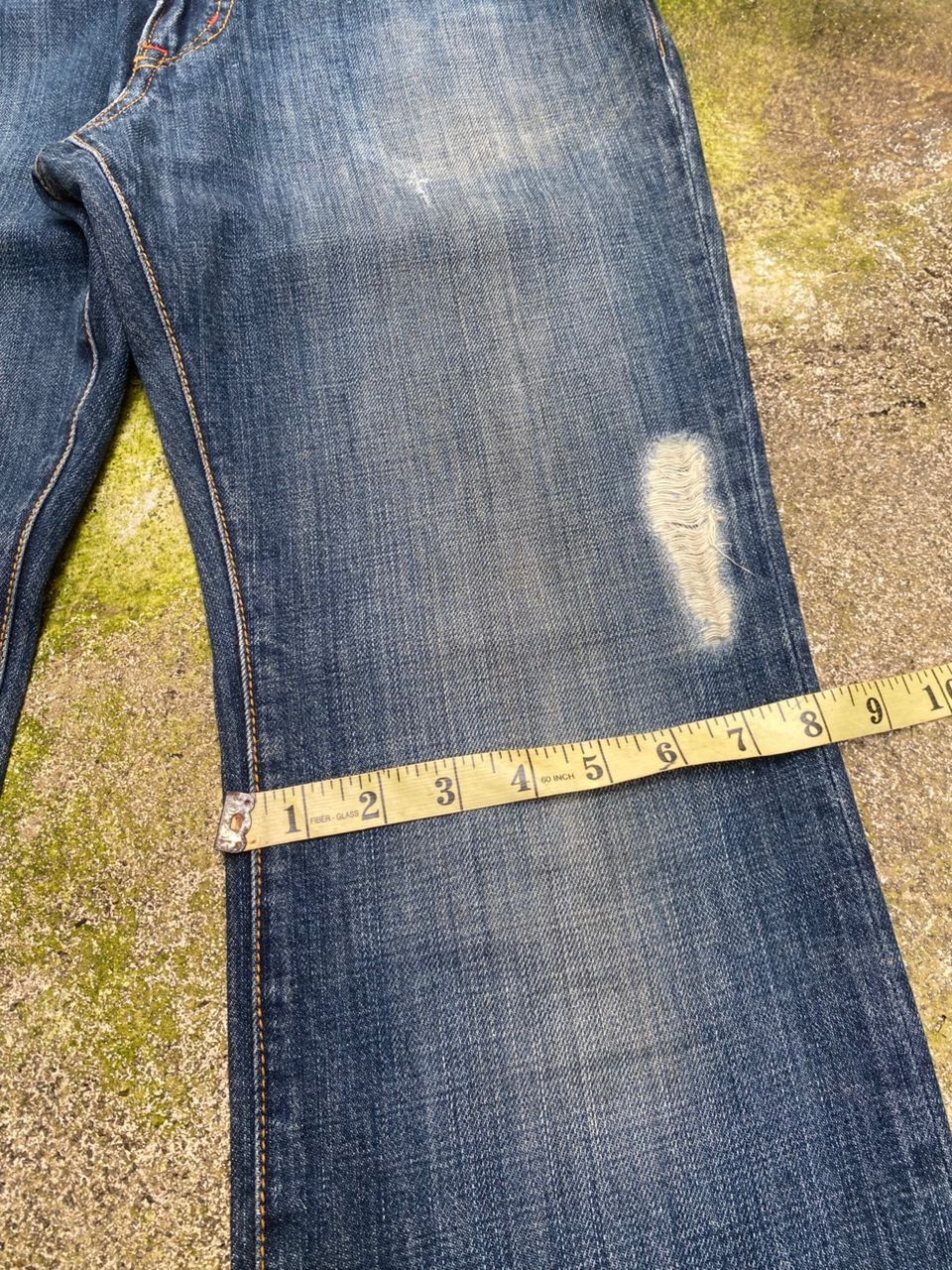 Purple Brand Vintage Purple & Yellow Distressed Denim Size US 32 / EU 48 - 7 Thumbnail