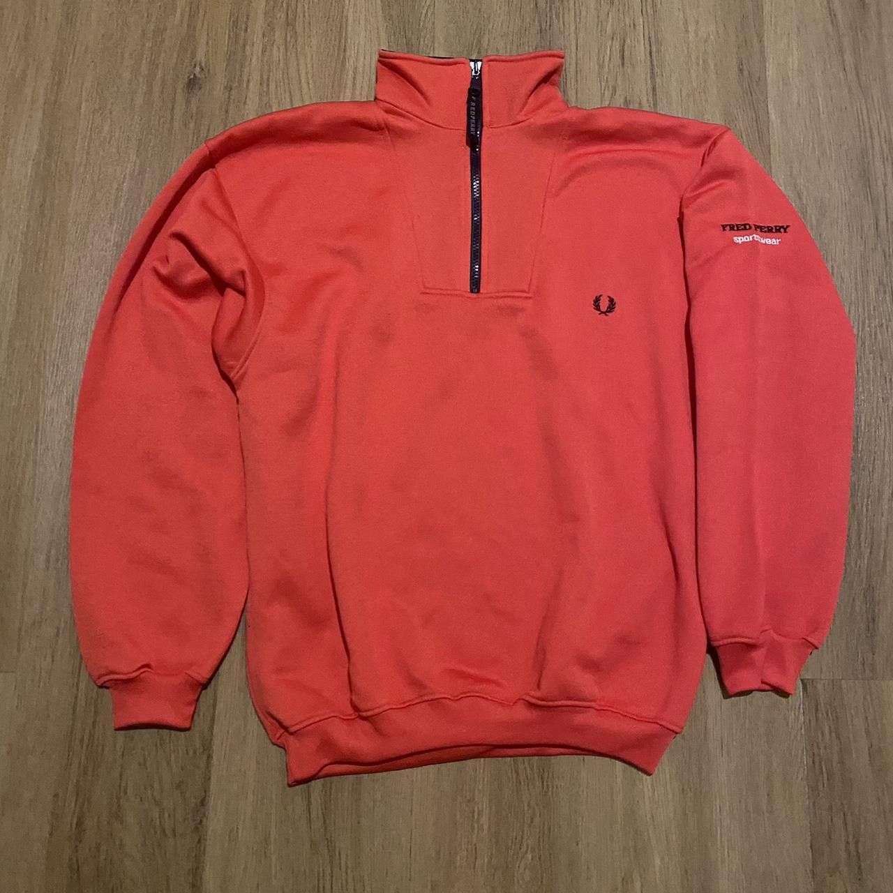 Fred Perry Fred Perry red quarter zip sweatshirt Vintage y2k Size US S / EU 44-46 / 1 - 2 Thumbnail