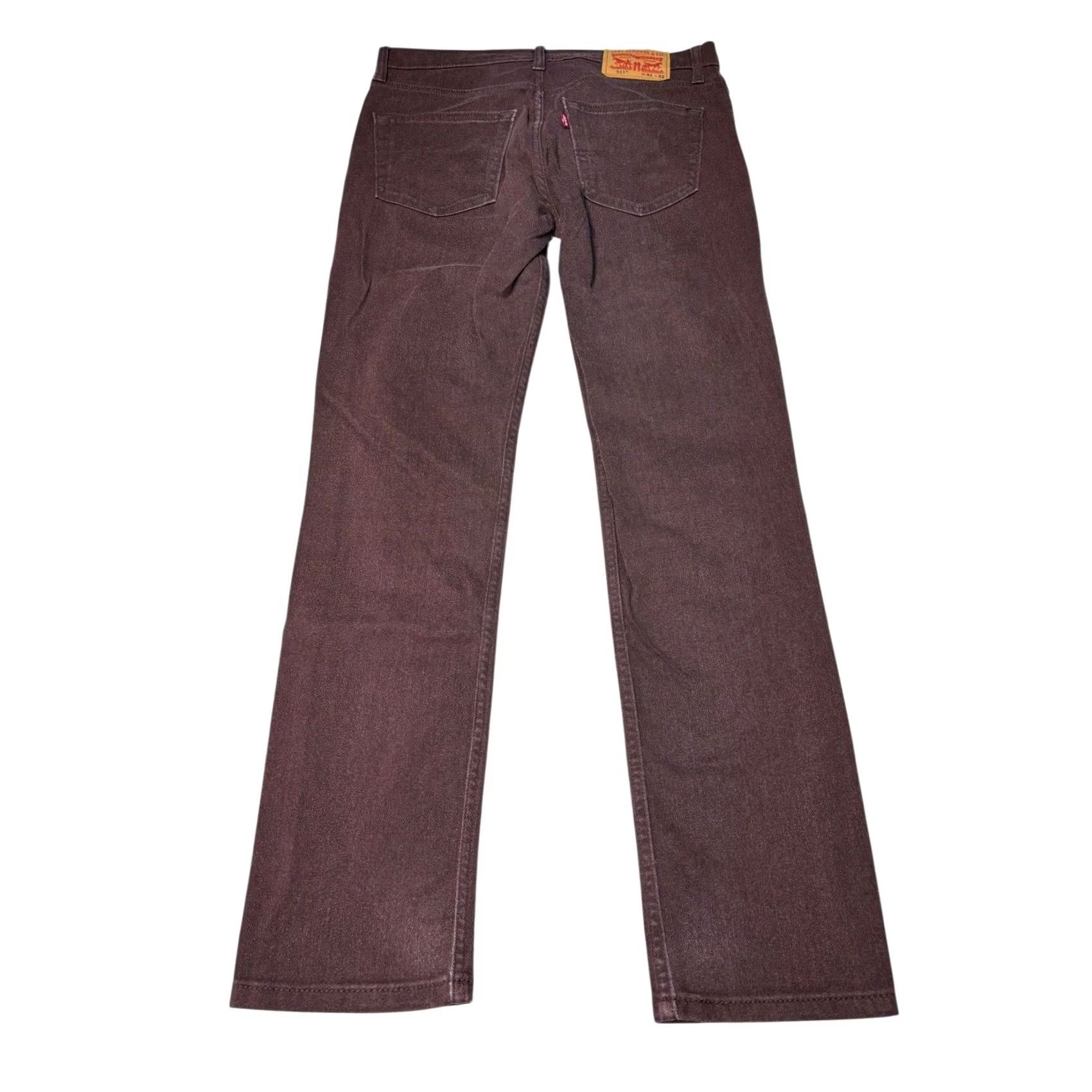 Levi's Levis 511 Slim Fit Jeans Mens 31x32 Burgundy Maroon Stretch Denim 04511-5065 Size US 31 - 7 Thumbnail