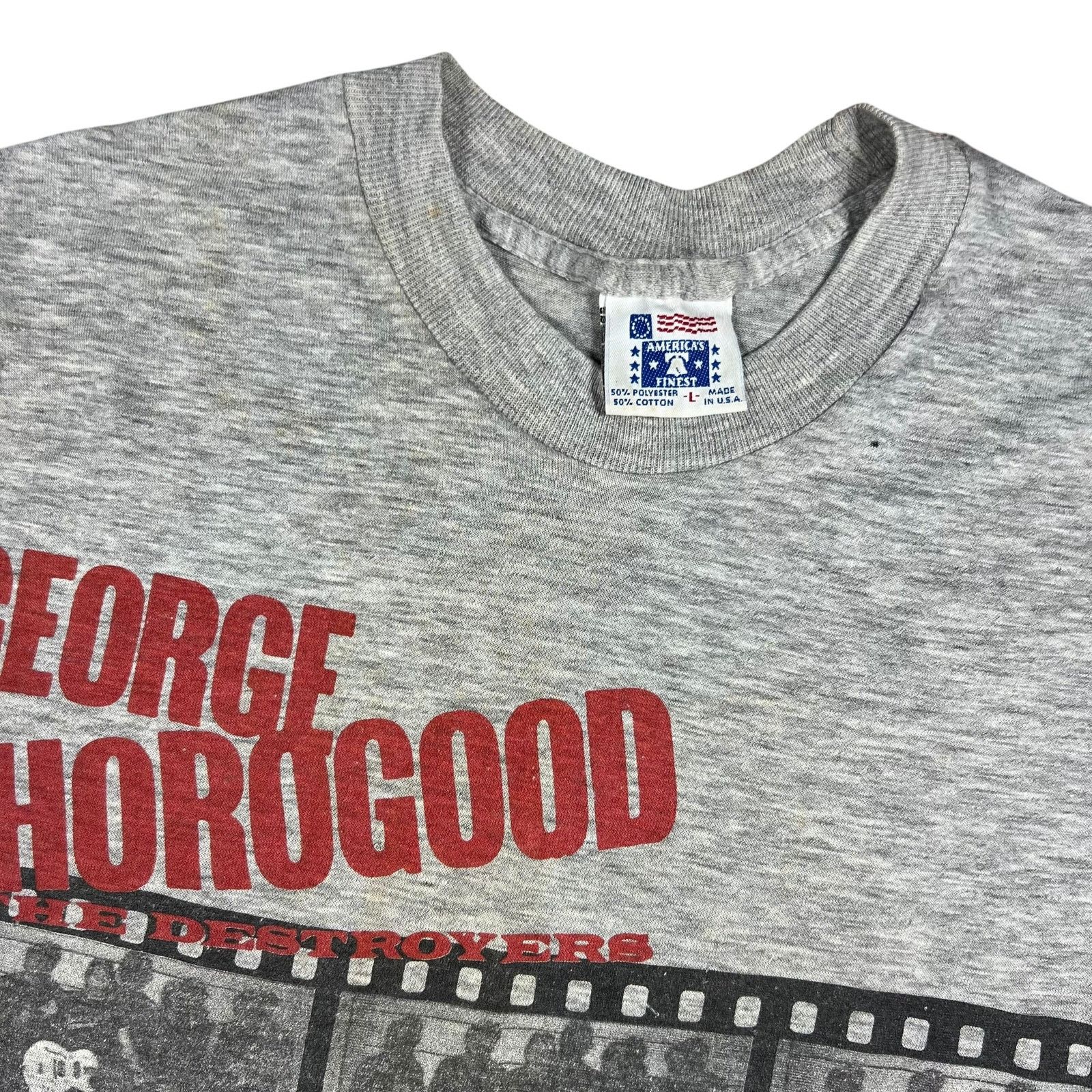 Band Tees × Vintage 1988 George Thorogood and the Destroyers faded band tee Size US M / EU 48-50 / 2 - 6 Thumbnail