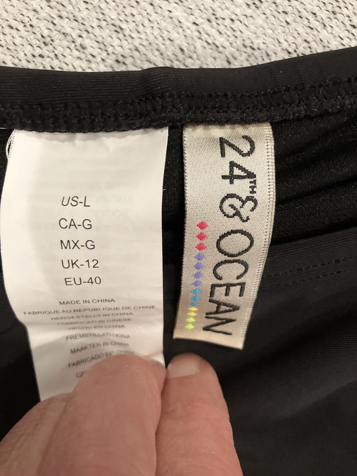 Other NWT 24th & Ocean Black Swim Skirt w/Attached Bottoms Size L Size ONE SIZE - 2 Thumbnail