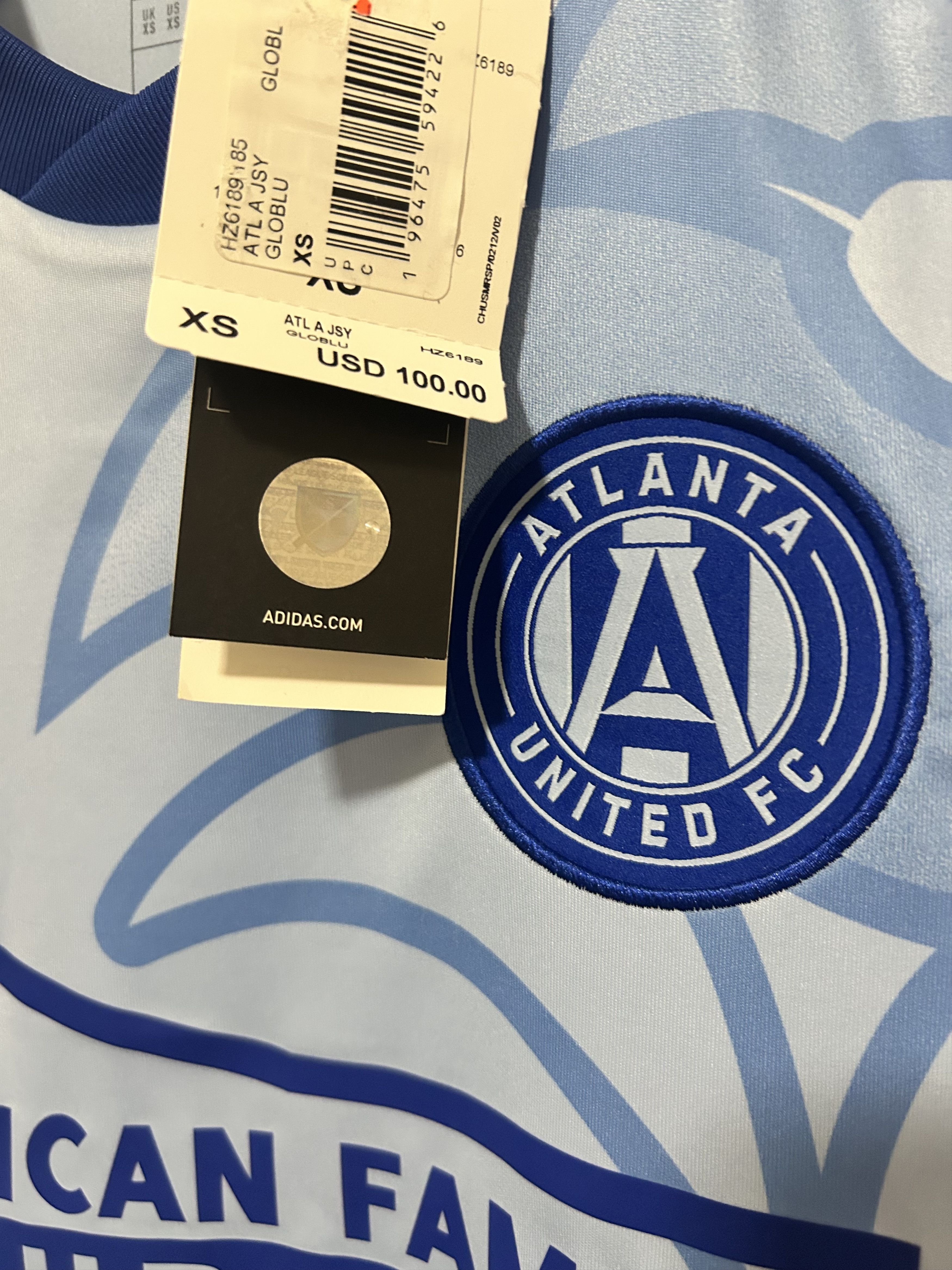 Adidas adidas Atlanta United FC Soccer Jersey Light Blue Size XS Size US XS / EU 42 / 0 - 2 Thumbnail