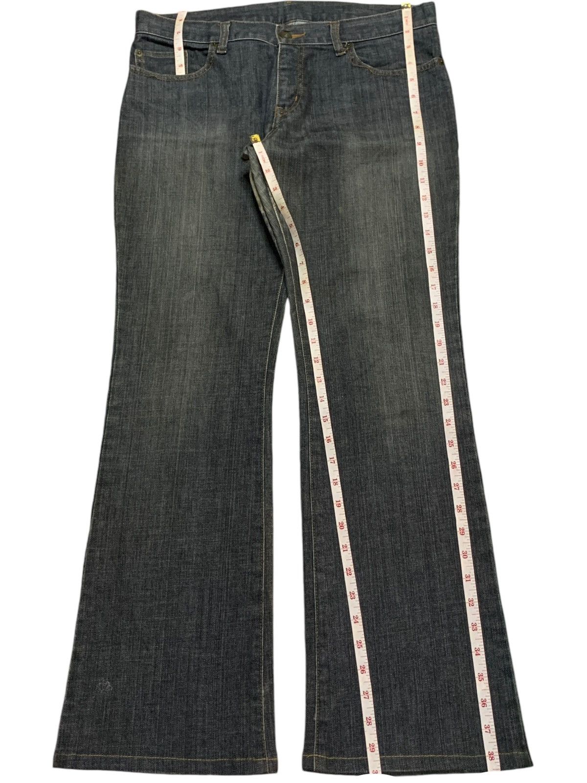 Uniqlo Vintage Japanese Uniqlo Mud Wash Style Flared Jeans Size 33" - 12 Thumbnail
