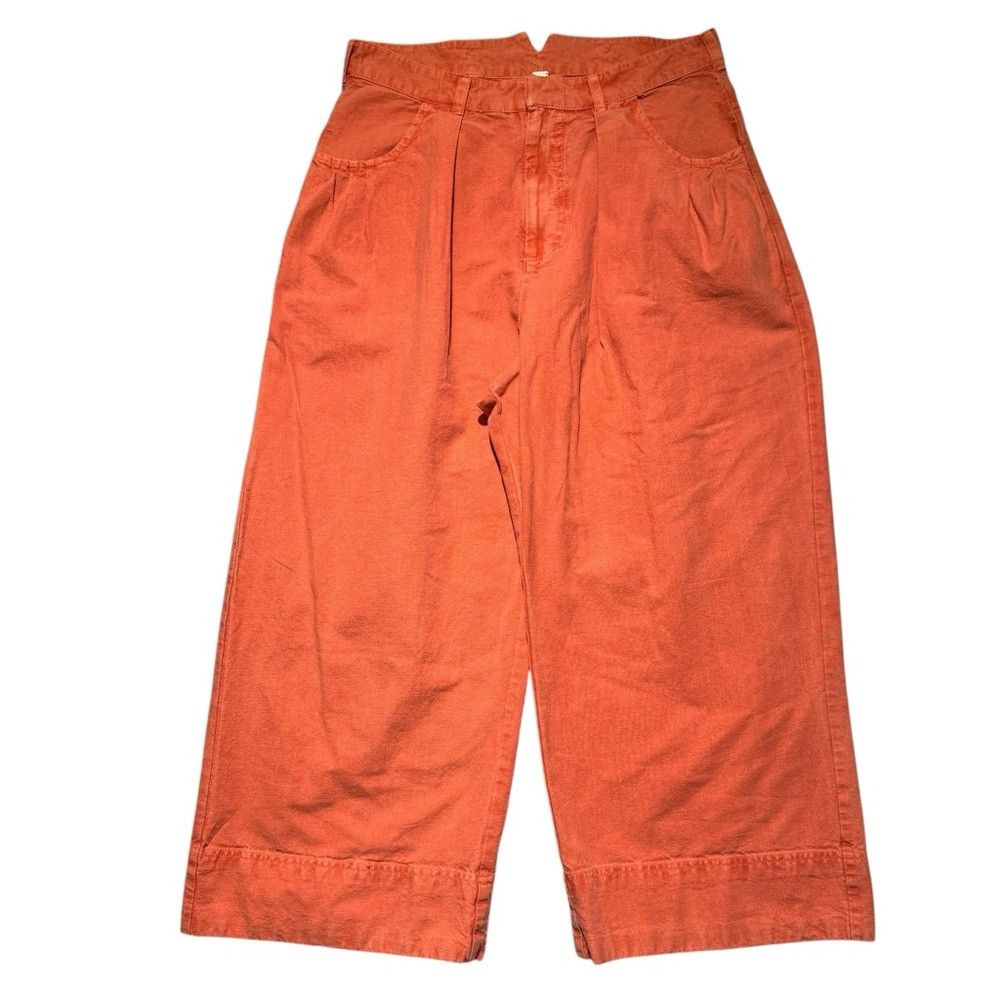 Free People New Free People Sweet Talk Chino Red Mango Pants Size 10 Size 32" / US 10 / IT 46 - 2 Thumbnail