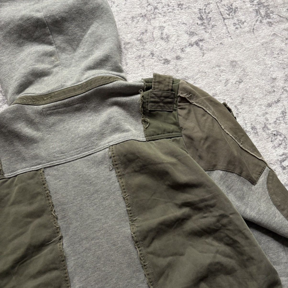 Japanese Brand XN3HB Reconstructed Military Cargo Hoodie Grey | Size M Size US M / EU 48-50 / 2 - 8 Thumbnail