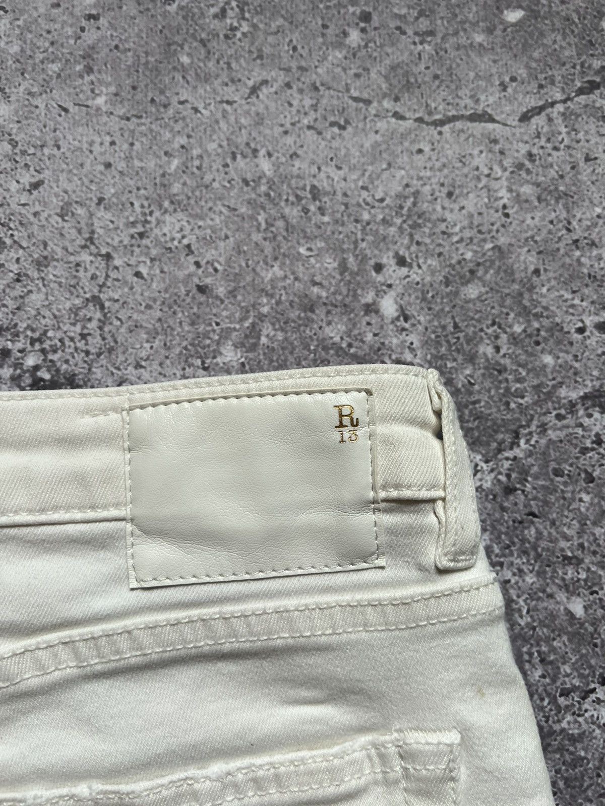 R13 R13 Women Pants Boy Skinny White Size 26" / US 2 / IT 38 - 17 Thumbnail