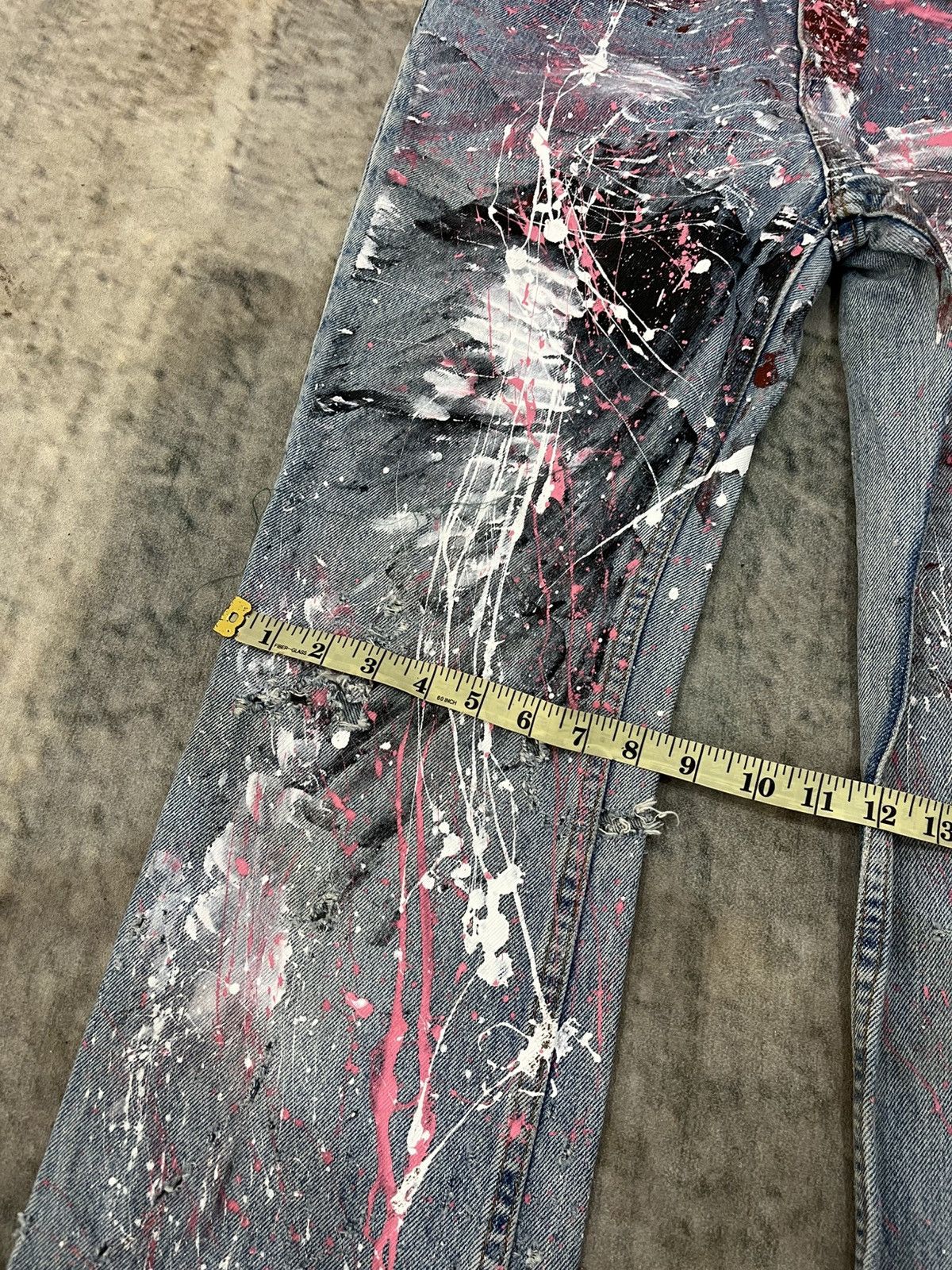 Hysteric Glamour × Levi's Flare 517 With Crazy Distressed Design Size US 28 / EU 44 - 13 Thumbnail