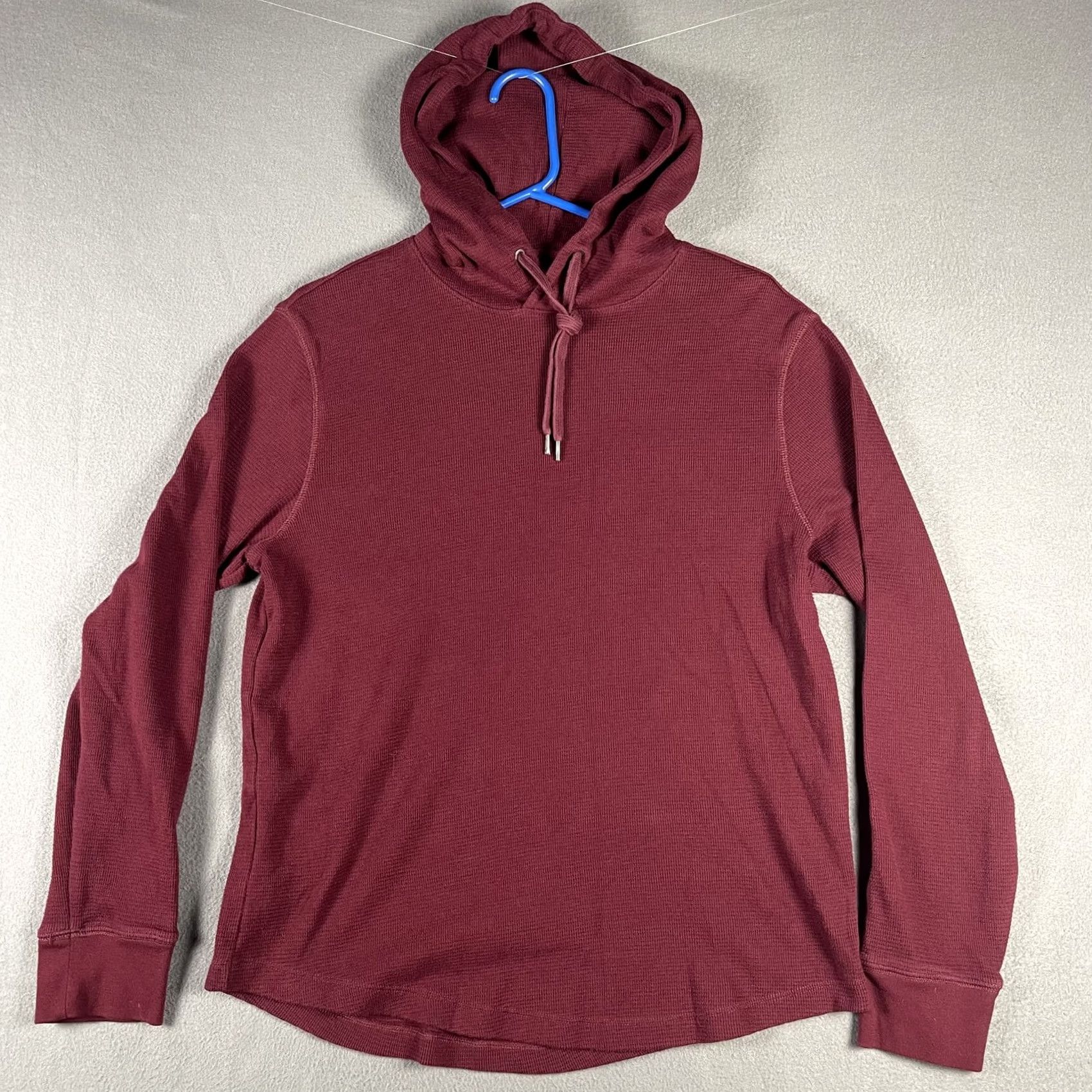 American Eagle Outfitters VINTAGE American Eagle Hoodie Shirt Mens Medium Maroon Waffle Knit Pullover Long Sleeve Size US M / EU 48-50 / 2 - 2 Thumbnail