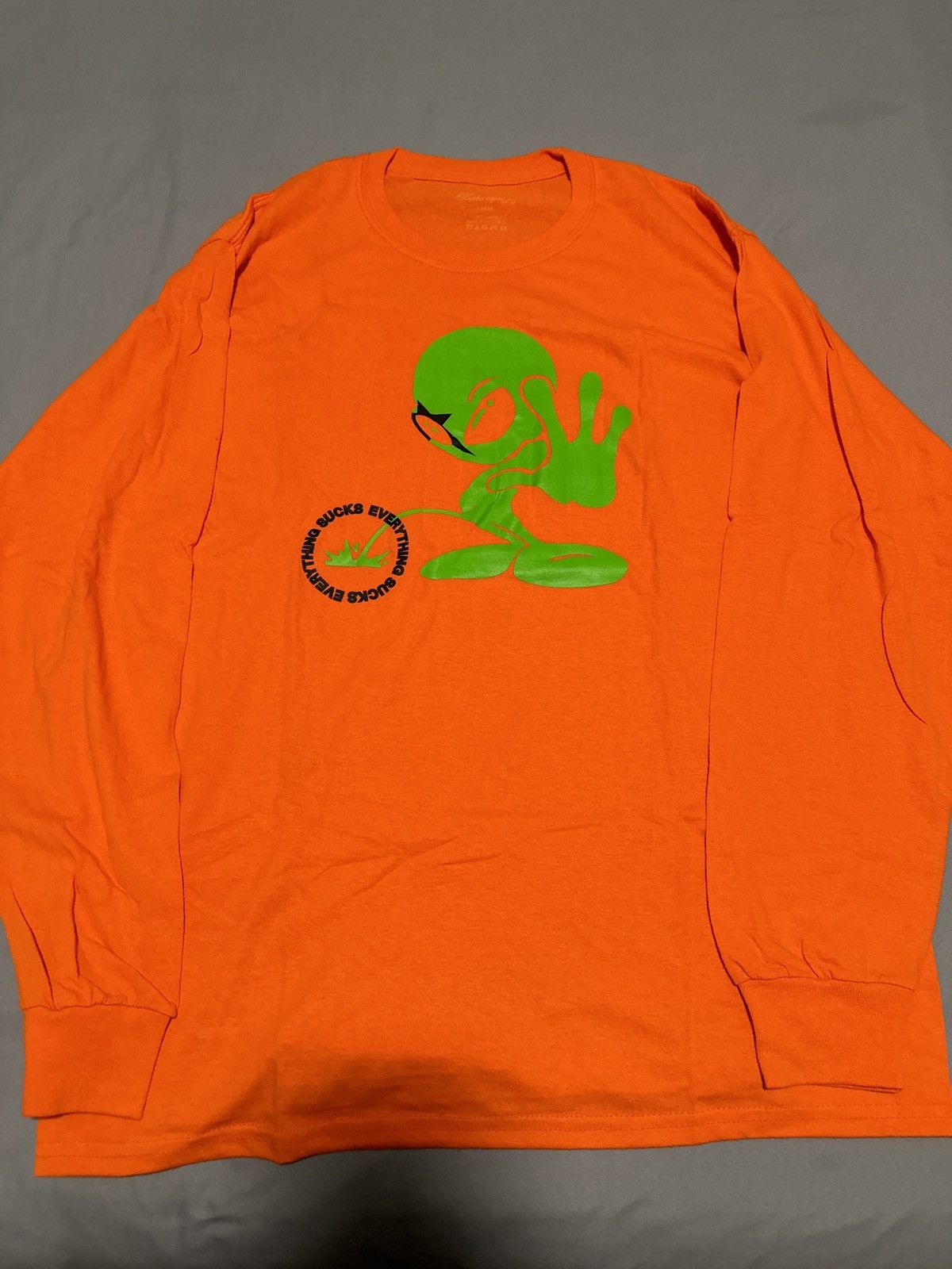 Band Tees Jean Dawson Orange Alien Tee Size US L / EU 52-54 / 3 - 1 Thumbnail