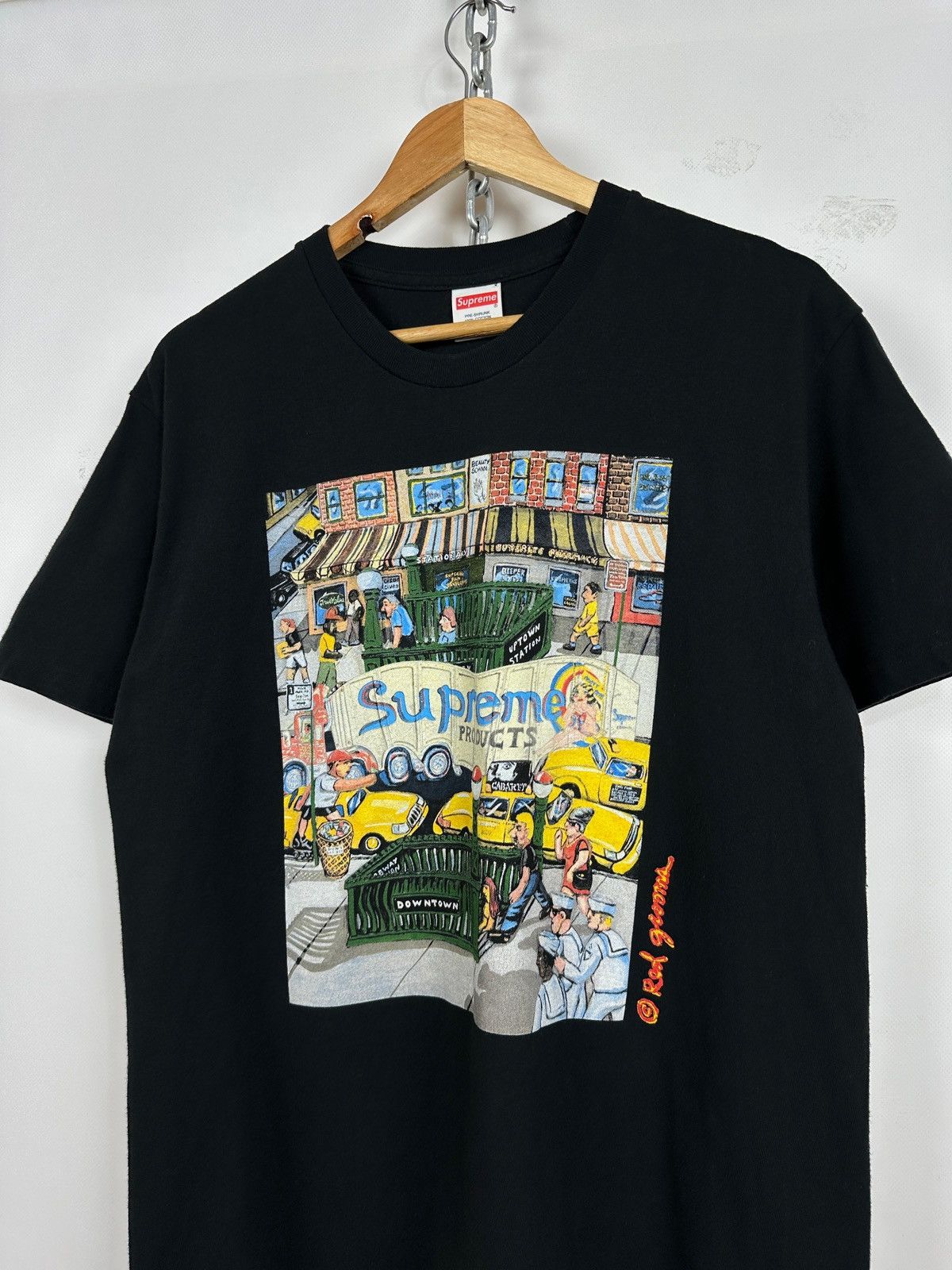 Supreme Supreme Manhattan Black T-Shirt Size US M / EU 48-50 / 2 - 4 Thumbnail