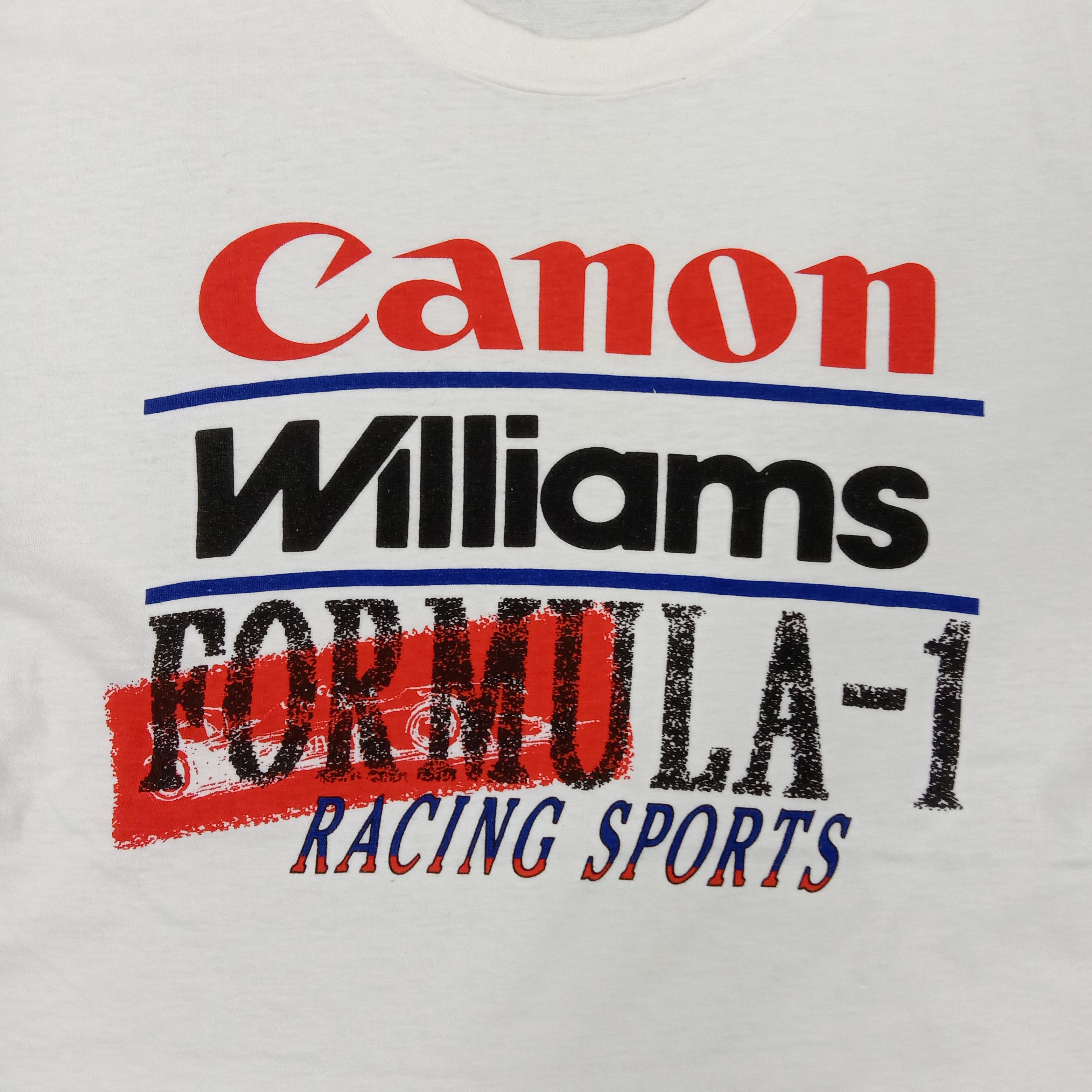 Canon × Vintage Canon Williams Formula 1 Racing Sports Tshirt Size US L / EU 52-54 / 3 - 2 Thumbnail