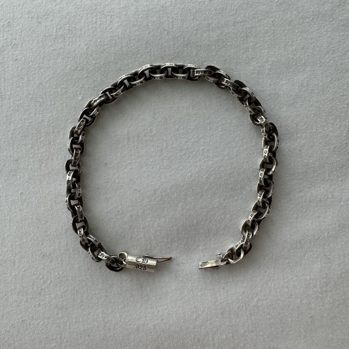 Chrome hearts paper chain bracelet 7”