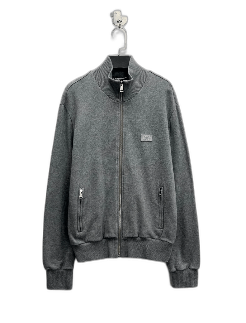 Dolce & Gabbana Dolce&Gabbana Gray Embroidered Logo Zip Jacket-yf Size US M / EU 48-50 / 2 - 1 Thumbnail