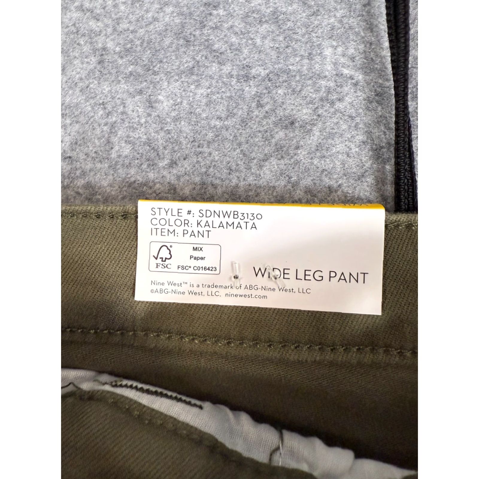 Nine West Nine West Wide Leg Pants Womens 8 Kalamata Green Comfort Stretch Trousers NWT Pants Size 30" / US 8 / IT 44 - 6 Thumbnail