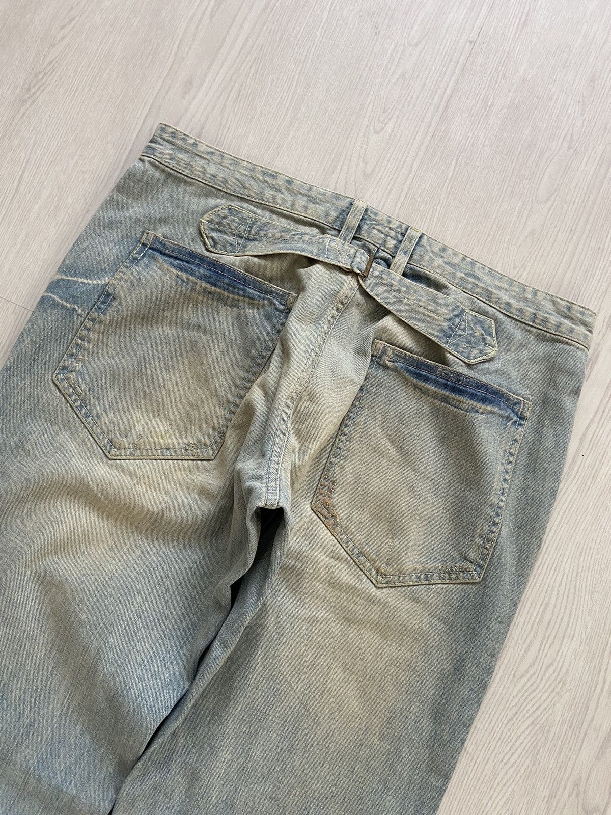 Ralph Lauren Vintage Ralph Lauren Zigzag Buckle Back Baker Denim Size US 34 / EU 50 - 6 Thumbnail