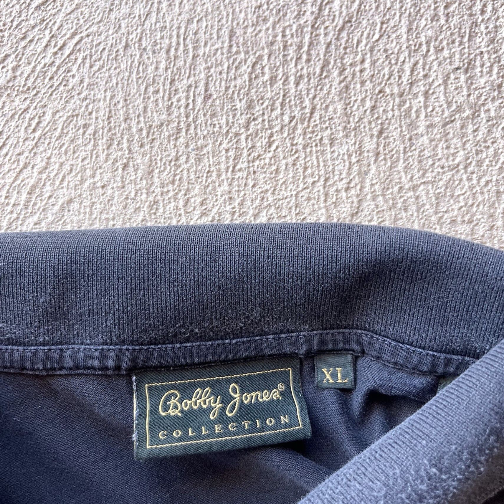 Vintage Masters Shirt Bobby Jones Polo Men XL Black Performance Stretch Golf Tournament Logo Embroidered Short Sleeve Collared Sports Classic Mens Size US XL / EU 56 / 4 - 7 Thumbnail