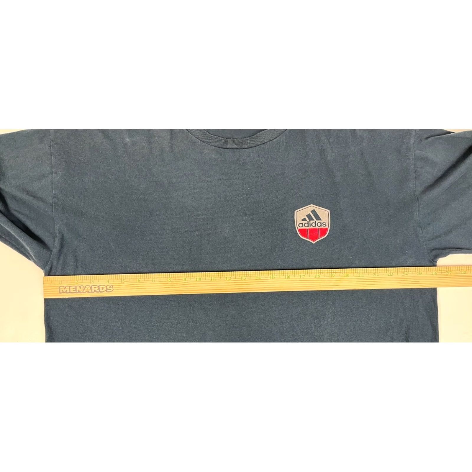 Adidas VINTAGE Adidas T-Shirt Mens 90s Double-Sided Made in USA Navy XL Crew Neck Short Sleeve Cotton Logo 90s USA Size US XL / EU 56 / 4 - 8 Thumbnail