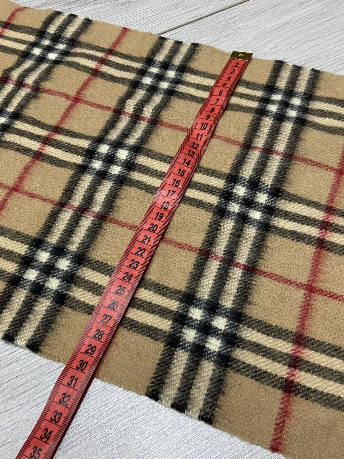 Burberry × Vintage Burberry Nova check vintage wool scarf Size ONE SIZE - 7 Thumbnail