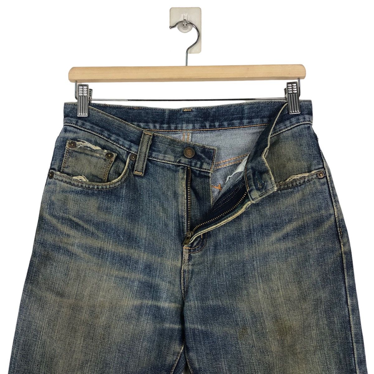 Edwin 🔥VINTAGE DENIM JEANS WRANGLER UNION MADE Size US 30 / EU 46 - 16 Thumbnail