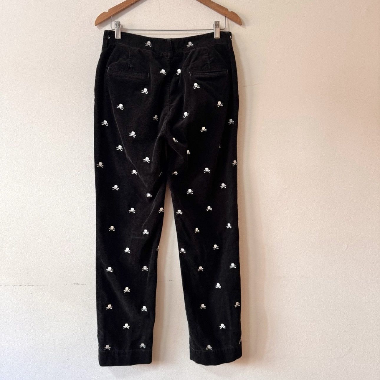 Ralph Lauren Vintage Ralph Lauren Skull&Crossbone Corduroy Trouser, Black Size US 30 / EU 46 - 2 Thumbnail