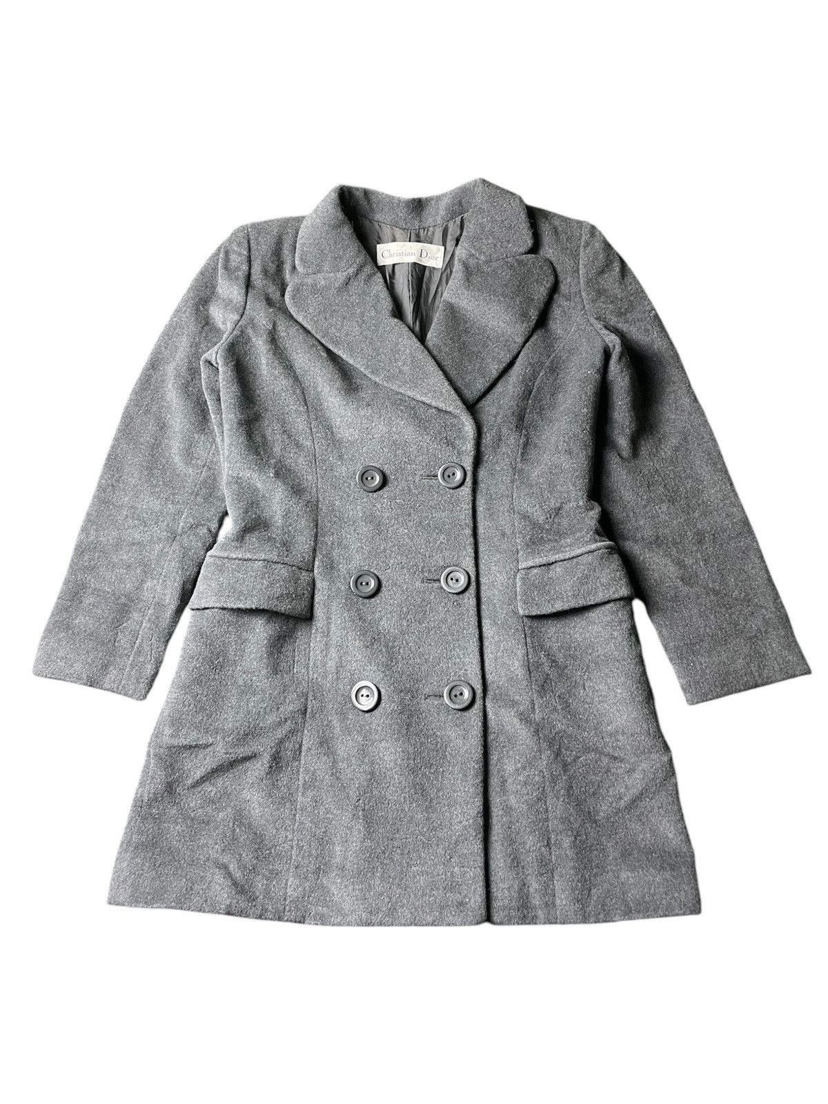Christian Dior Monsieur × Dior × Hedi Slimane Christian Dior "KBT7A4000" Angora Wool Double Coat Size US M / EU 48-50 / 2 - 1 Thumbnail
