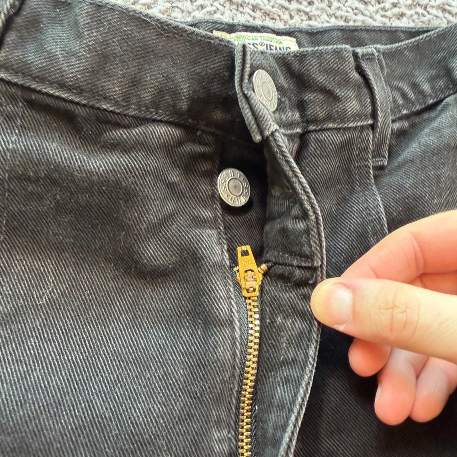 Guess Vintage Guess Jeans Made in USA 32x34 Faded Black 90s Size US 32 / EU 48 - 8 Thumbnail