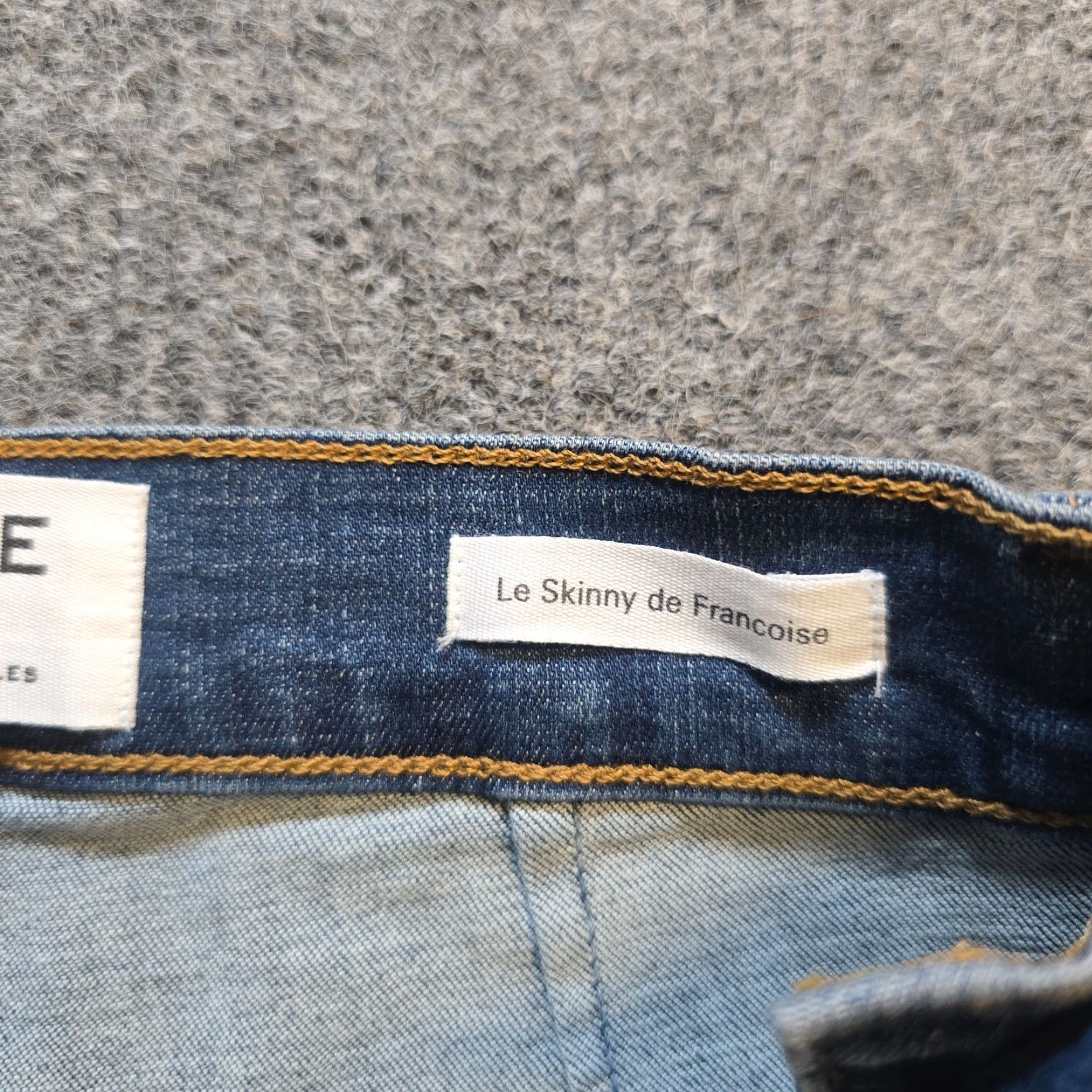 Frame FRAME Jeans Womens Size 25 Blue Le Skinny De Francoise High Rise Side Zip Casual Shirt? Size 42" / US 20 - 6 Thumbnail