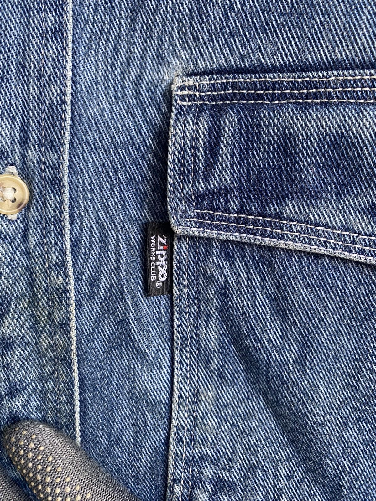 Zippo Vintage Zippo Works Club Denim Shirt Men’s Large - Classic Size US L / EU 52-54 / 3 - 6 Thumbnail
