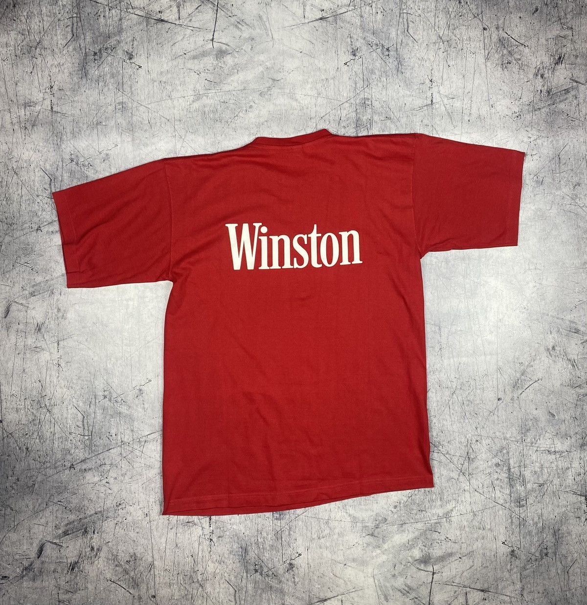 Other Vintage Winston Cigarettes Promo T-Shirt Double Sided Print Size US L / EU 52-54 / 3 - 11 Thumbnail