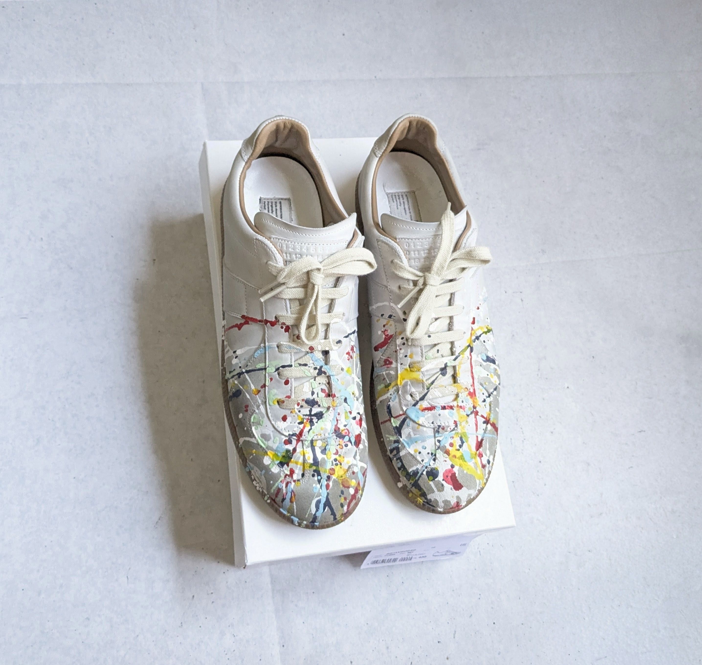 Maison Margiela Maison Margiela Replica GAT 10.5 43.5 Paint Splatter Low Size US 10.5 / EU 43-44 - 1 Thumbnail