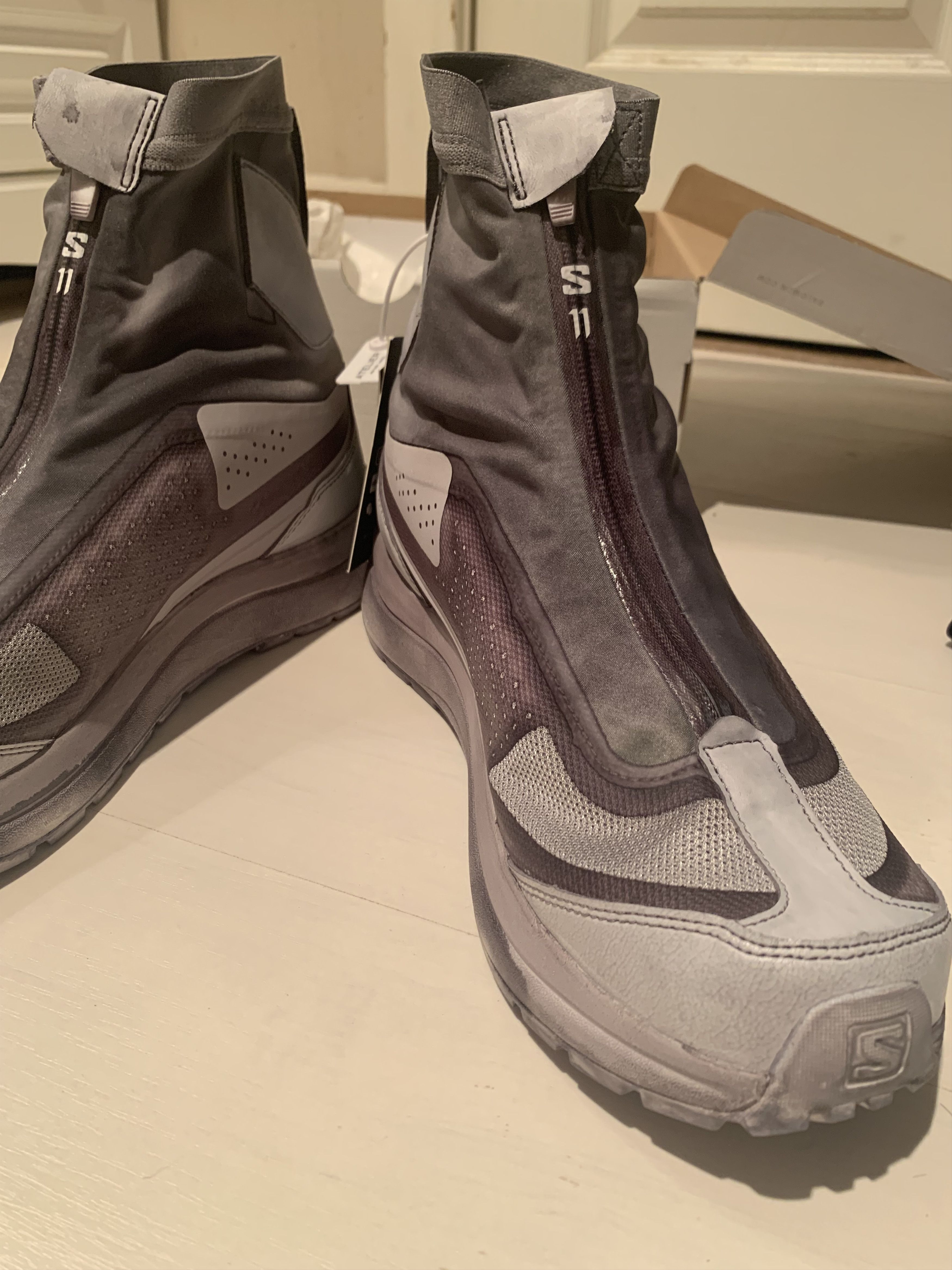 11 By Boris Bidjan Saberi × Salomon Salomon x 11bybbs Bamba 2 Object Dyed Light Gray Size US 10.5 / EU 43-44 - 8 Thumbnail