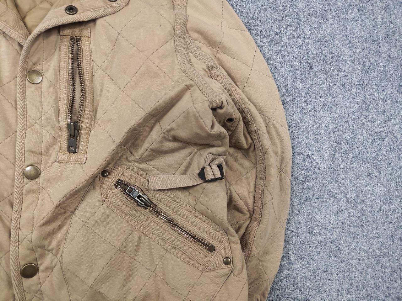 Ralph Lauren Rare Vintage 90's Ralph Lauren Quilted Beige Workwear Jacket Size US S / EU 44-46 / 1 - 7 Thumbnail