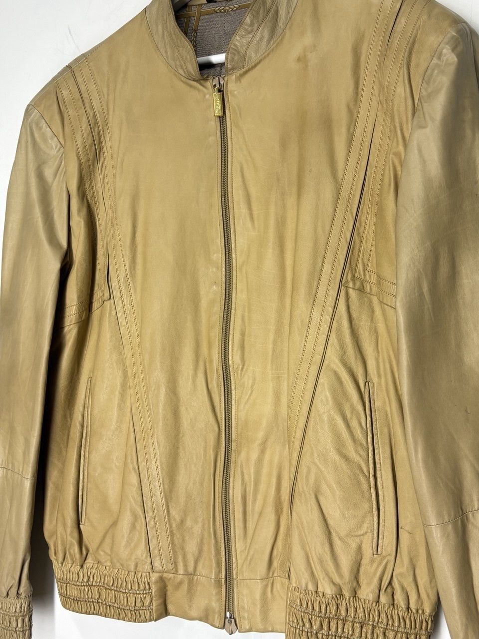 Zilli ZILLI Larsen Model Vintage Calf Leather Jacket Colonial Size US M / EU 48-50 / 2 - 3 Thumbnail