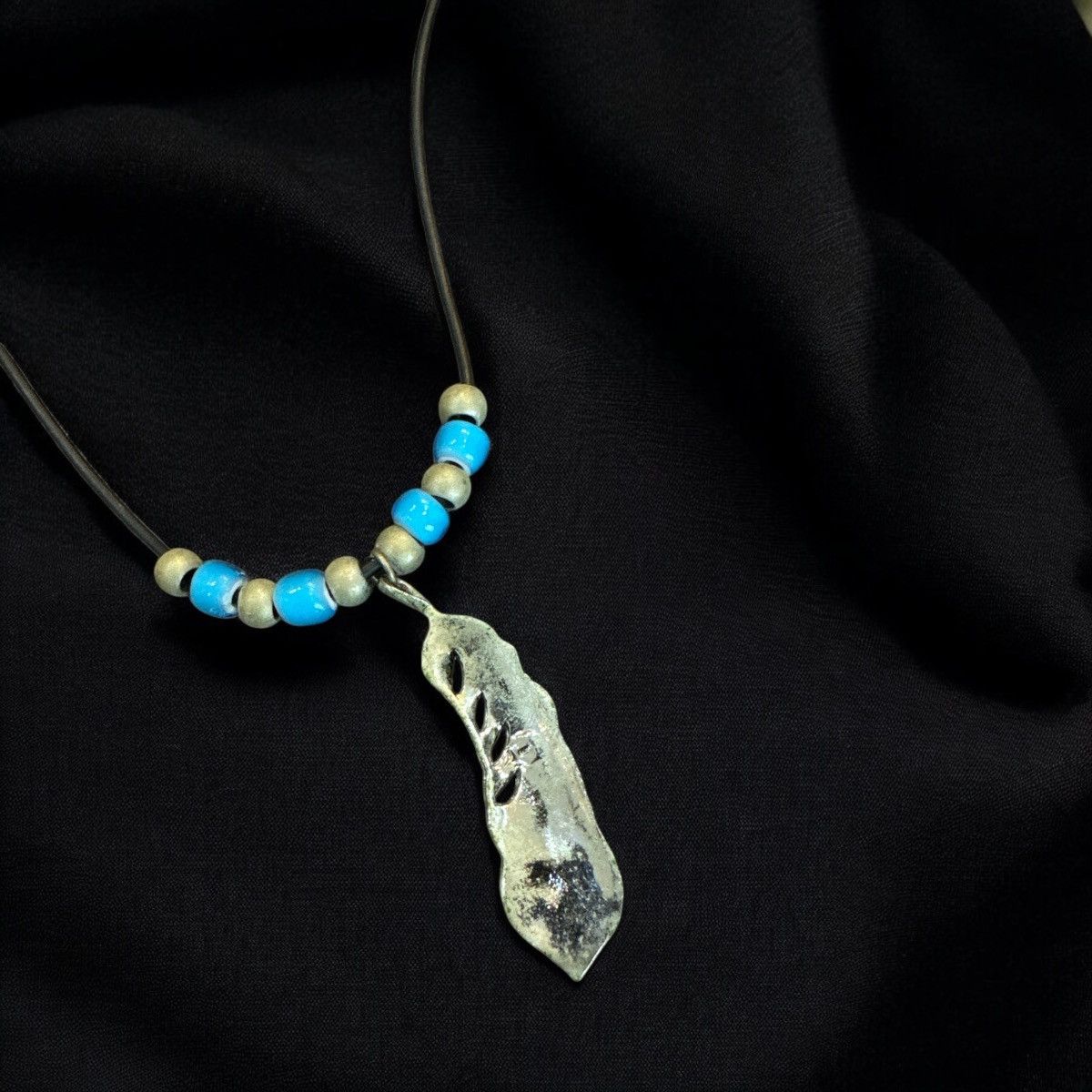 Japanese Brand × Sterling Silver × Vintage SINGLE FEATHER 925 STERLING SILVER PENDANT NECKLACE Size ONE SIZE - 2 Thumbnail