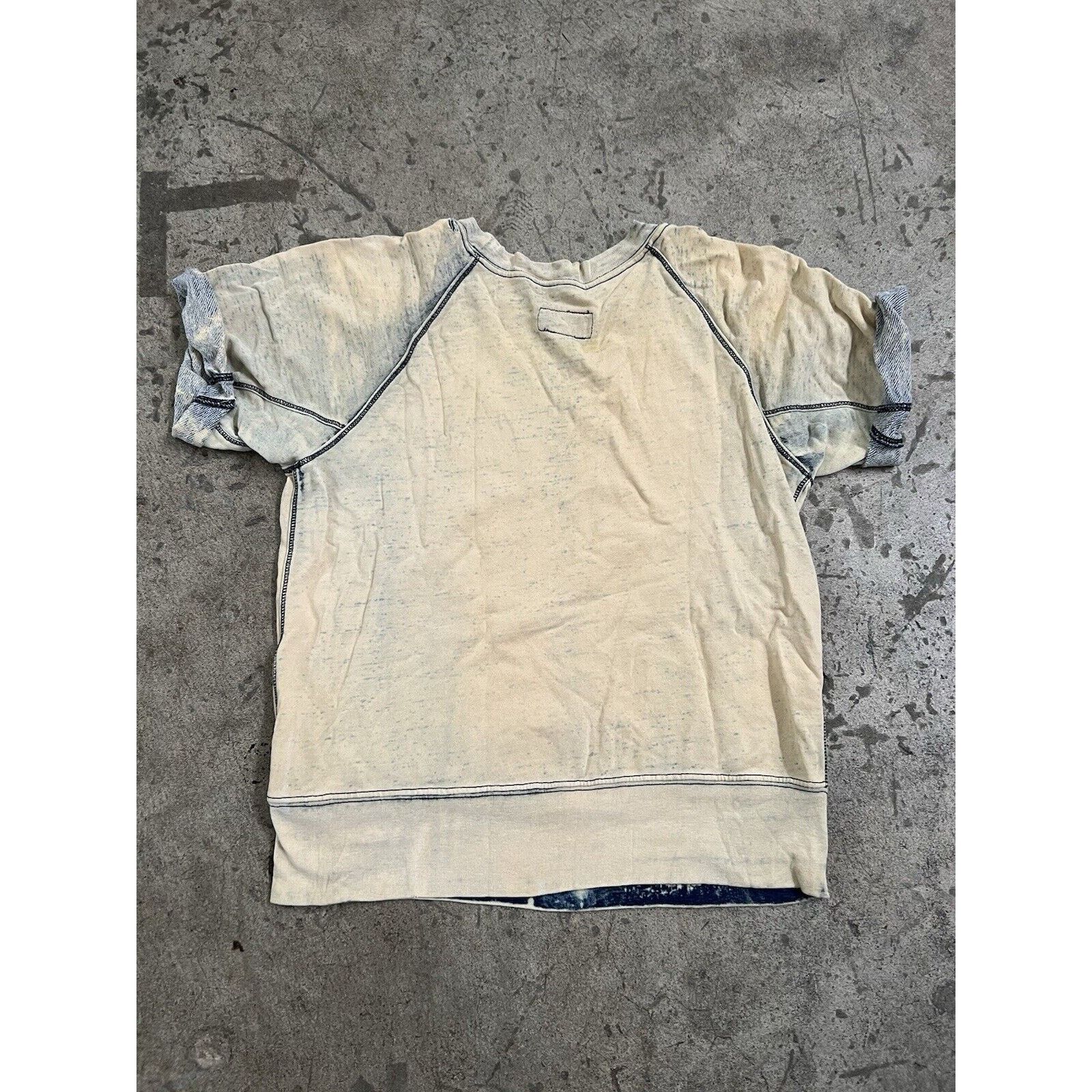 Current/Elliot Current/Elliott Rolled Sleeve White Wash Sweatshirt Womens 0 Size XS / US 0-2 / IT 36-38 - 2 Thumbnail