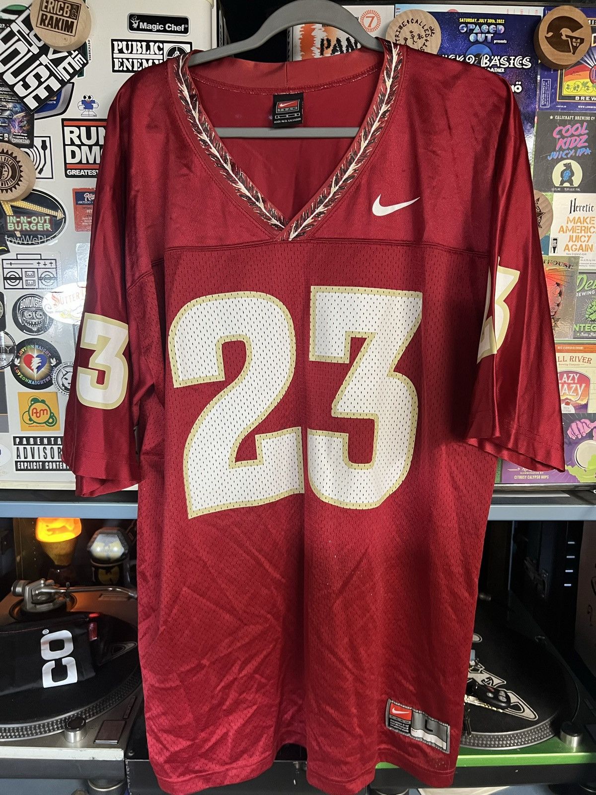 Nike × Vintage Vintage 90s Florida State Seminoles #23 Nike Team Jersey Size US L / EU 52-54 / 3 - 1 Thumbnail