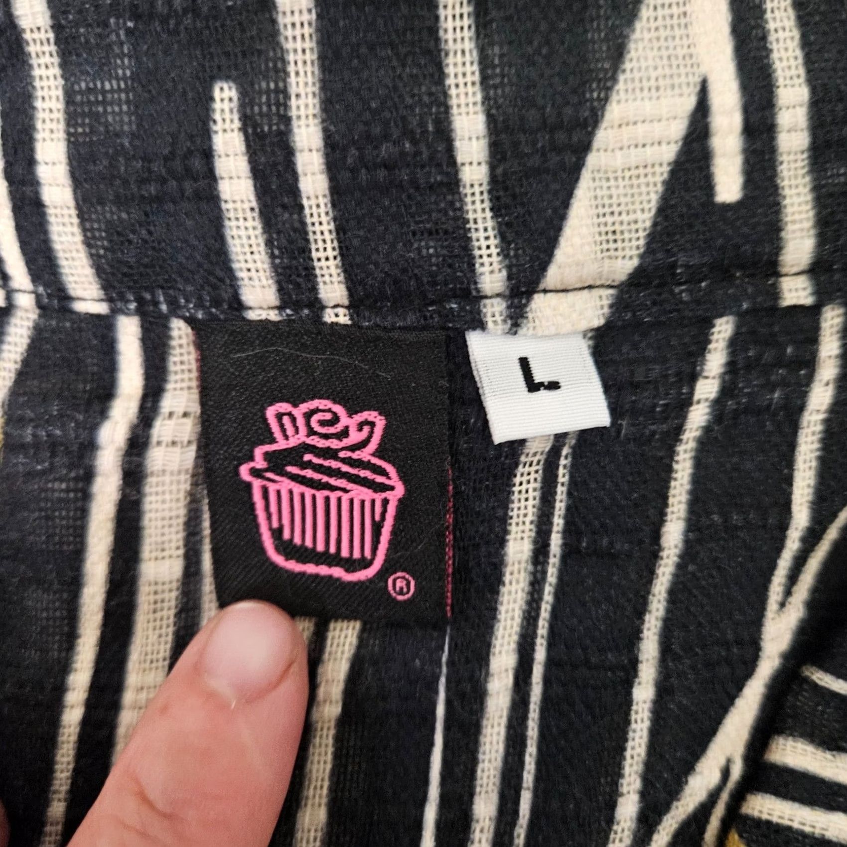 Vintage Cupcake Lagenlook Women's Abstract Printed Dress Sz L Size L / US 10 / IT 46 - 5 Thumbnail