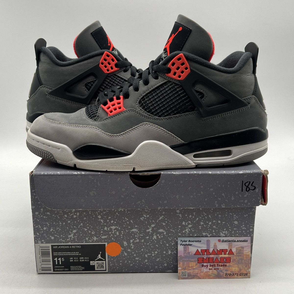 Jordan Brand Air Jordan 4 infrared Size US 11.5 / EU 44-45 - 1 Thumbnail
