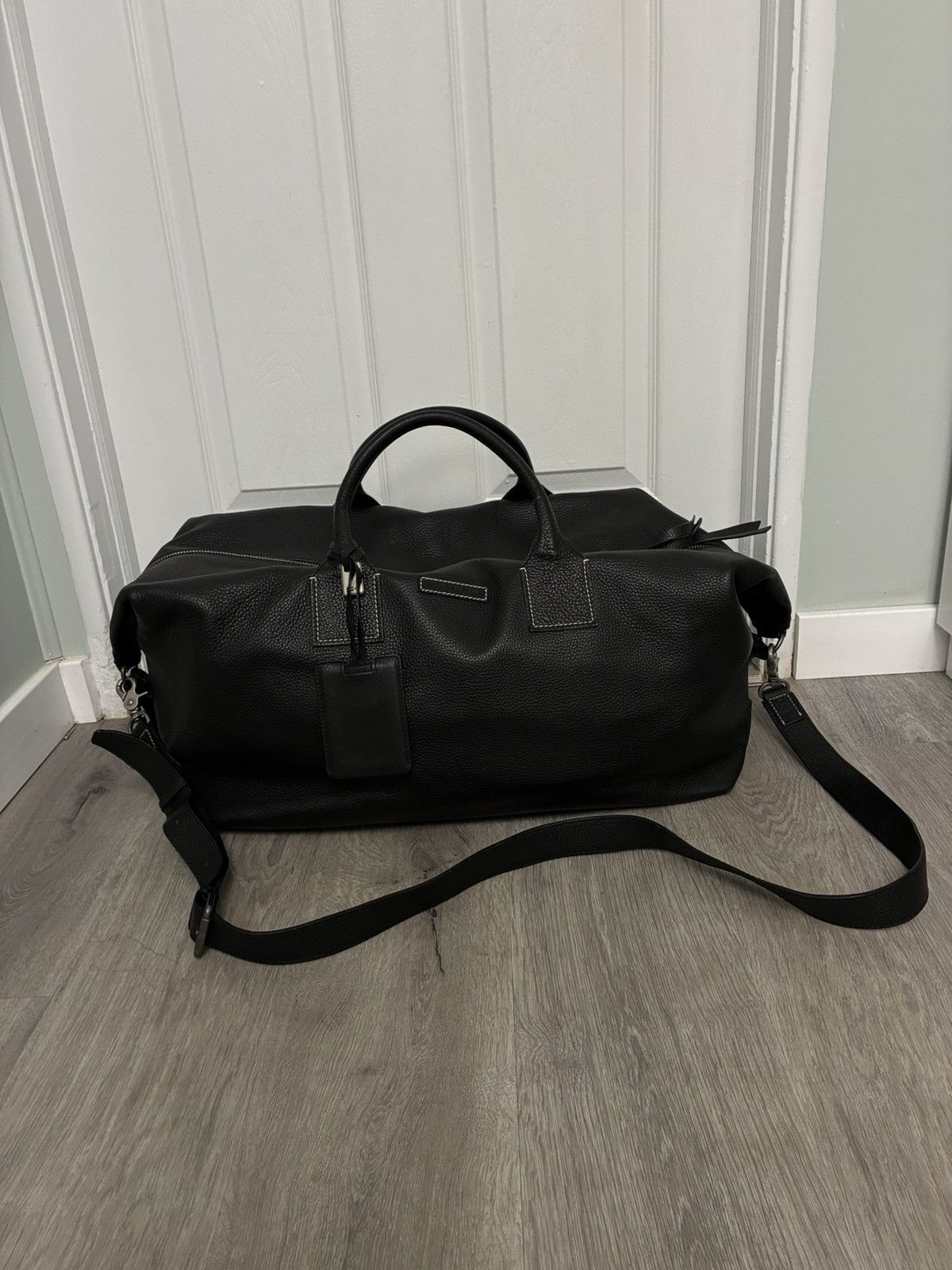 John Varvatos Vachetta Leather Duffle Bag Size ONE SIZE - 3 Thumbnail
