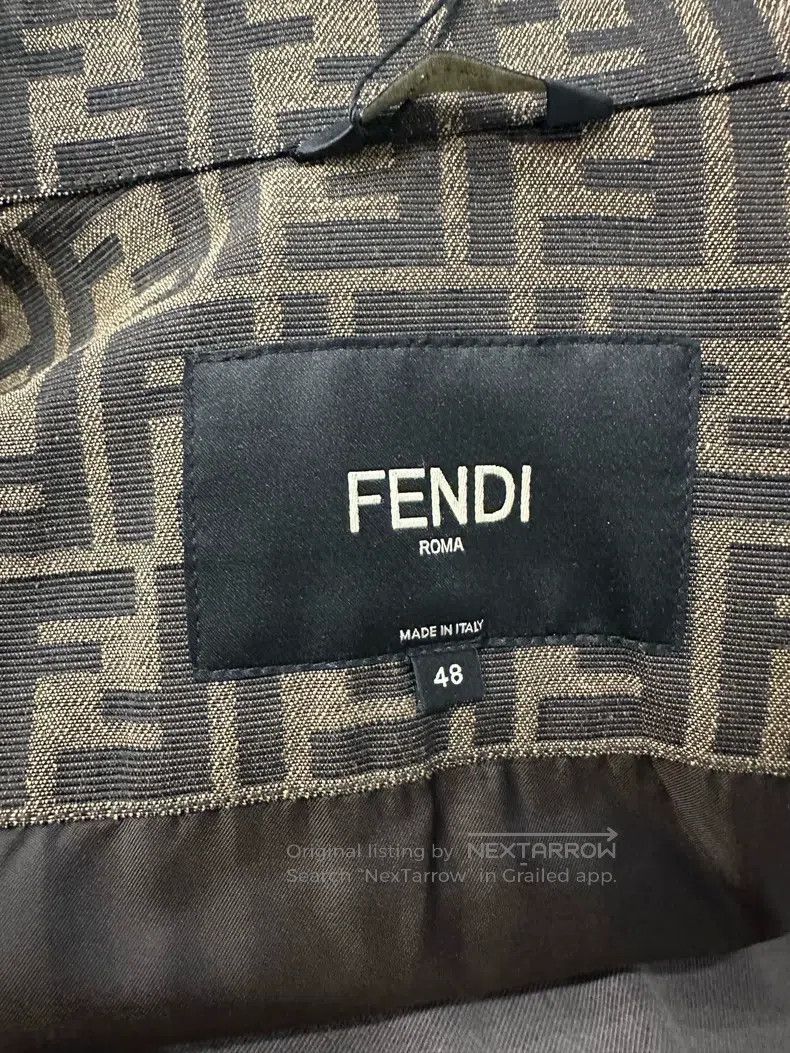 Fendi Fendi FF Aged Printed Denim Jacket Size US M / EU 48-50 / 2 - 2 Thumbnail