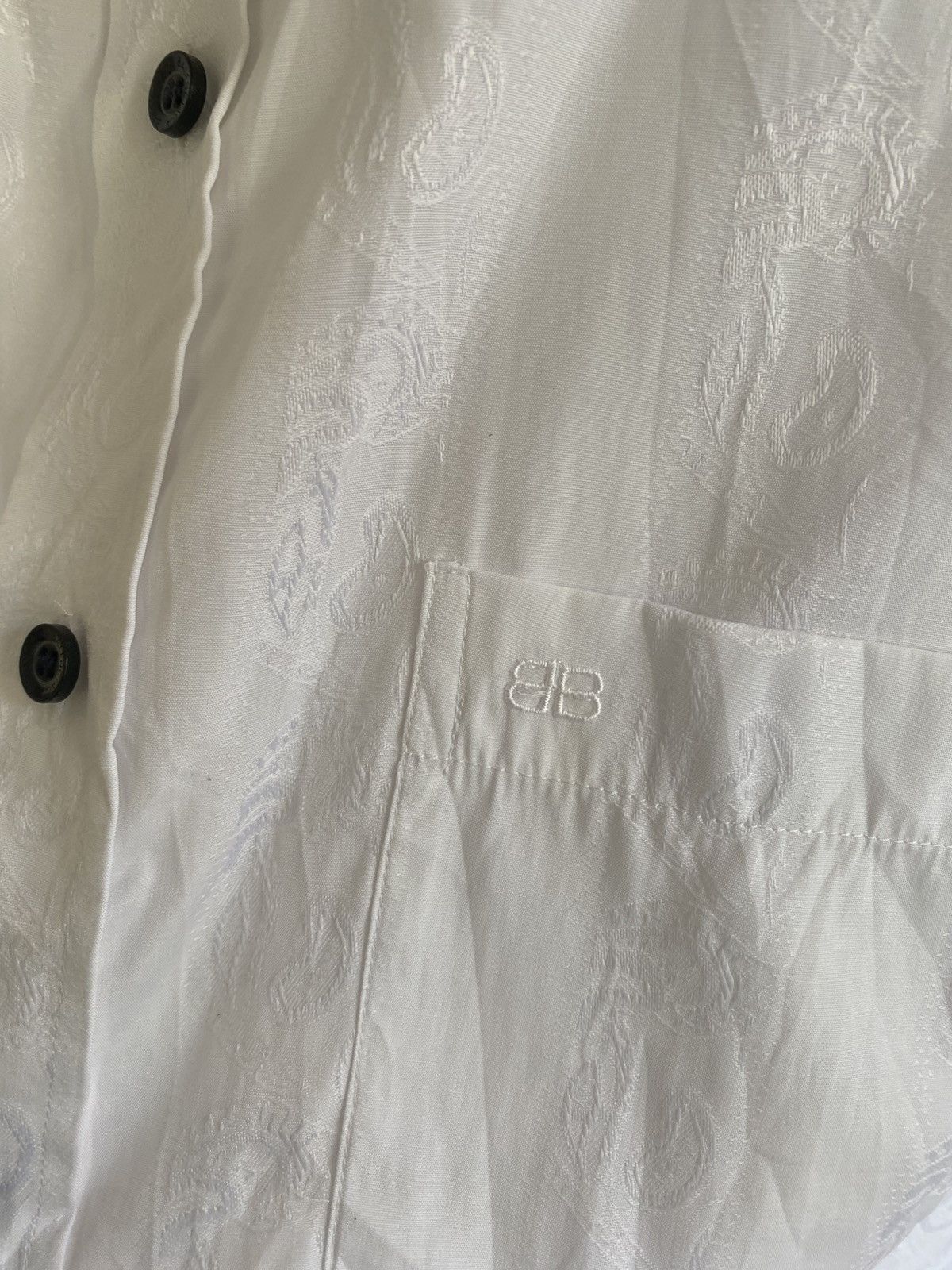 Balenciaga Balenciaga Paisley Stripe Shirts Size US M / EU 48-50 / 2 - 3 Thumbnail