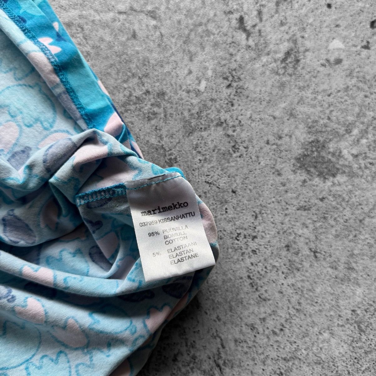 Marimekko Marimekko Kissanhattu Wmns Floral Stretch Blue Dress Jersey Size M / US 6-8 / IT 42-44 - 5 Thumbnail