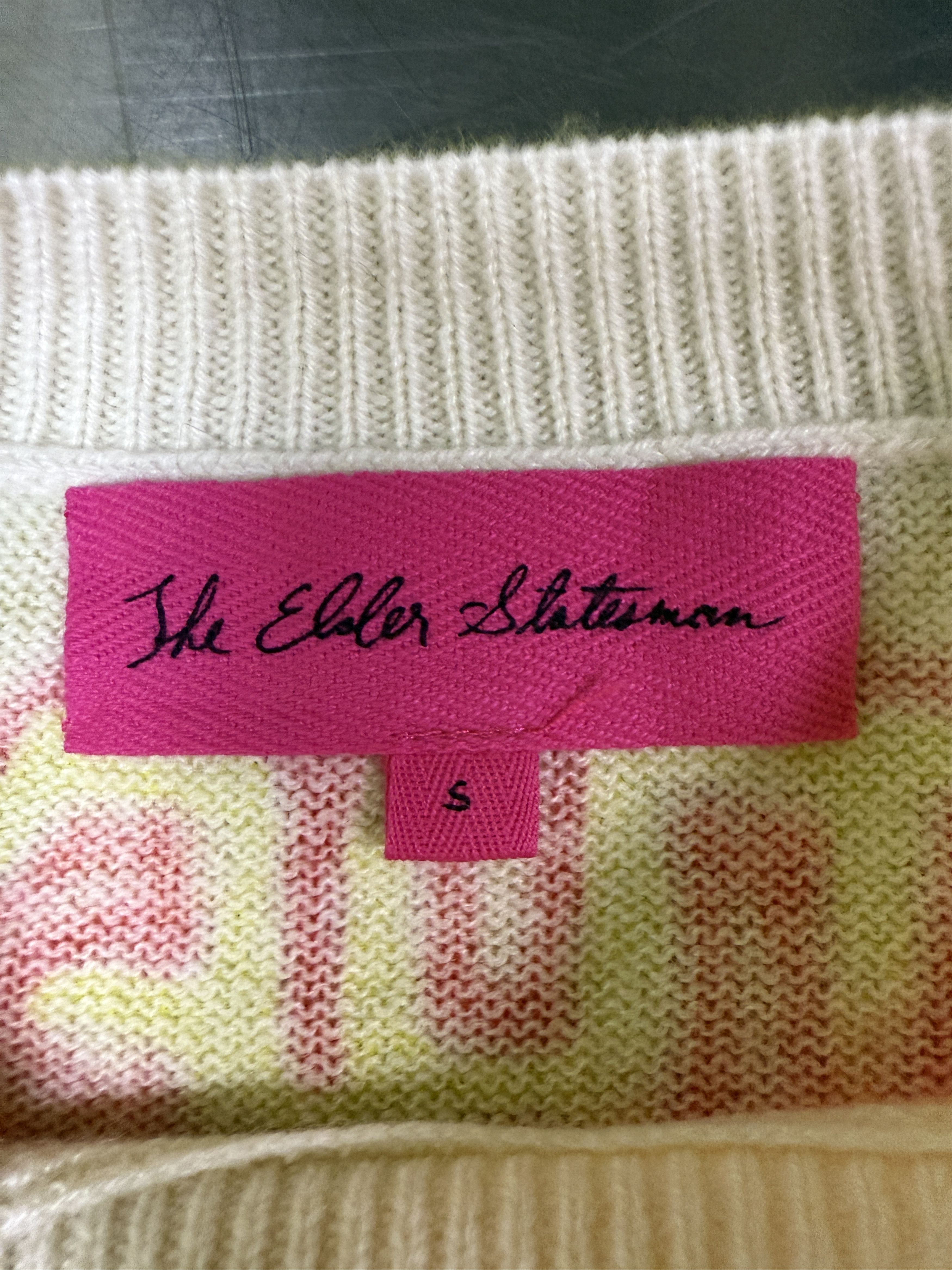 The Elder Statesman $2295 The Elder Statesman Graffiti Crewneck Sweater Size US S / EU 44-46 / 1 - 8 Thumbnail