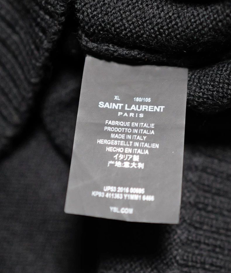 Saint Laurent Paris Saint Laurent Paris Black Oversized dinosaur jacquard swea Size XL / US 12-14 / IT 48-50 - 3 Thumbnail