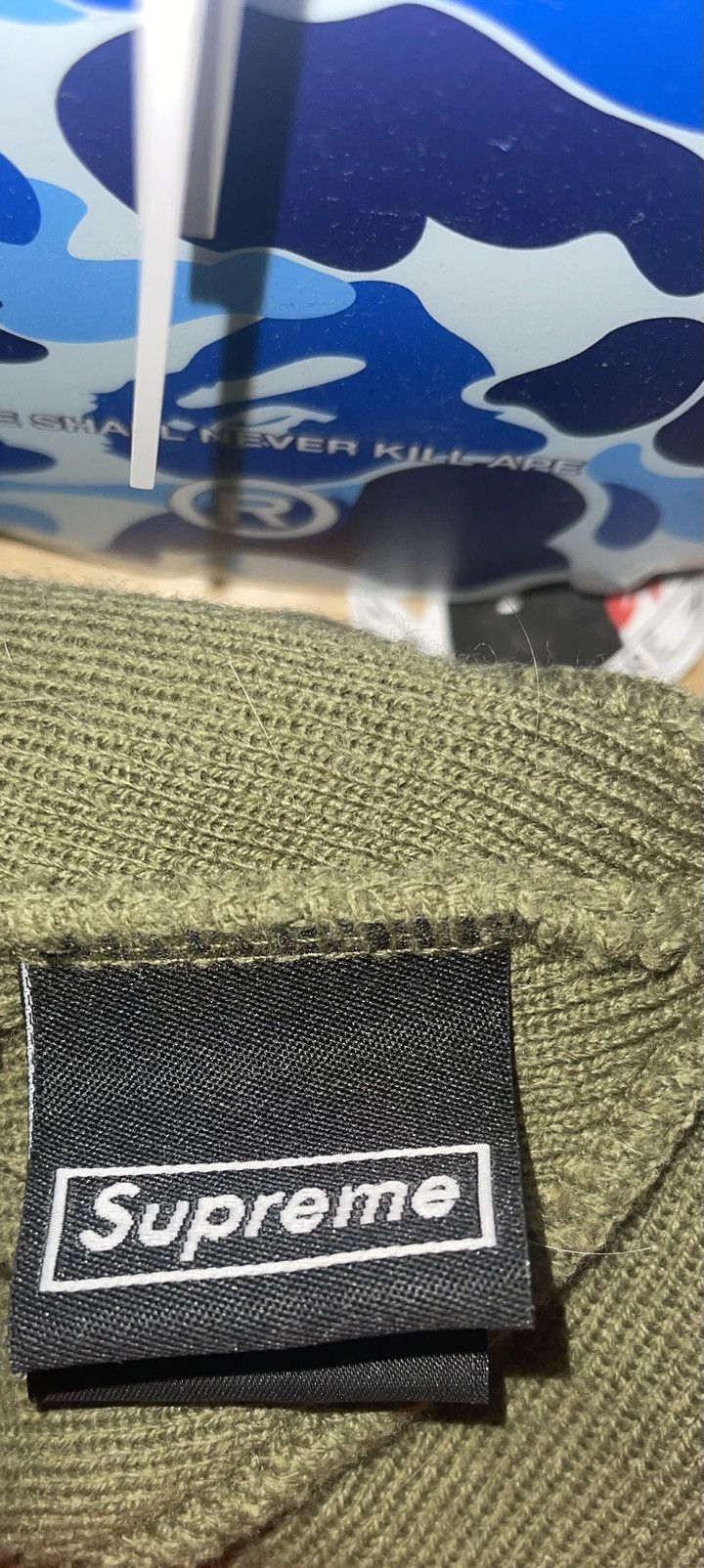 Supreme (See Description) Supreme New Era Cross Box Logo Beanie Size ONE SIZE - 2 Thumbnail