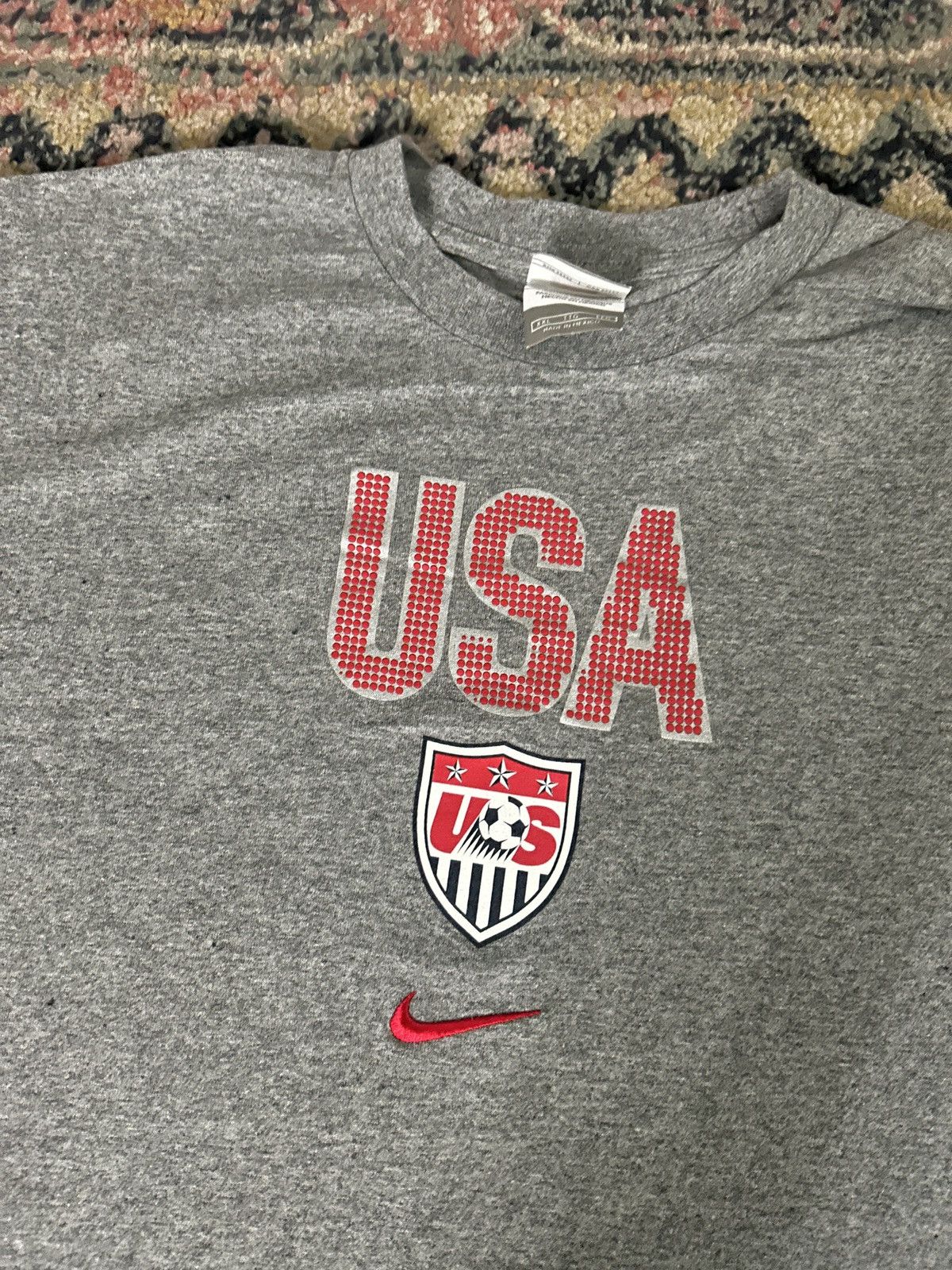 Nike Vintage 2000s Nike Team USA Soccer T-Shirt - Size 2XL Size US XXL / EU 58 / 5 - 2 Thumbnail